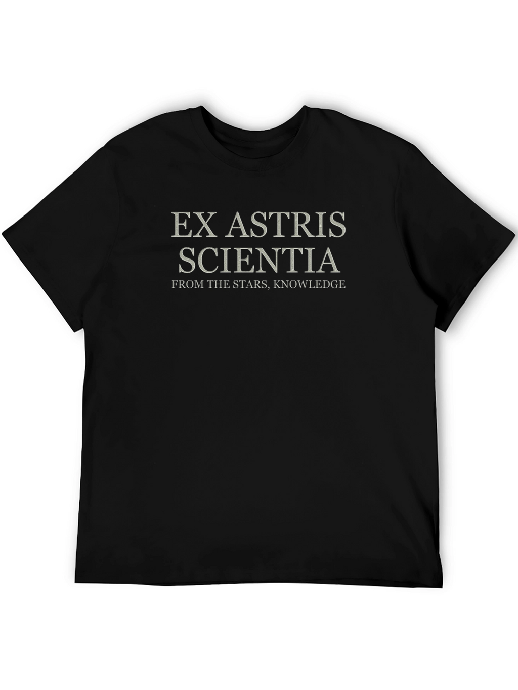 Ex Astris Scientia Black Graphic T-Shirt