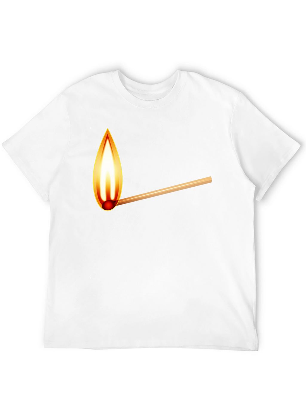 Burning Match Graphic T-Shirt - Casual Cool