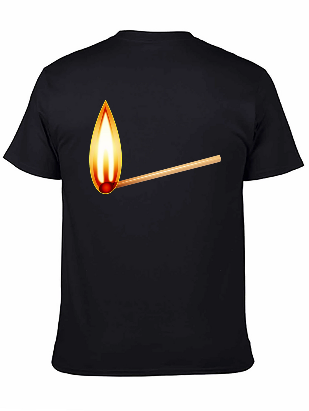 Burning Match Graphic T-Shirt - Casual Cool
