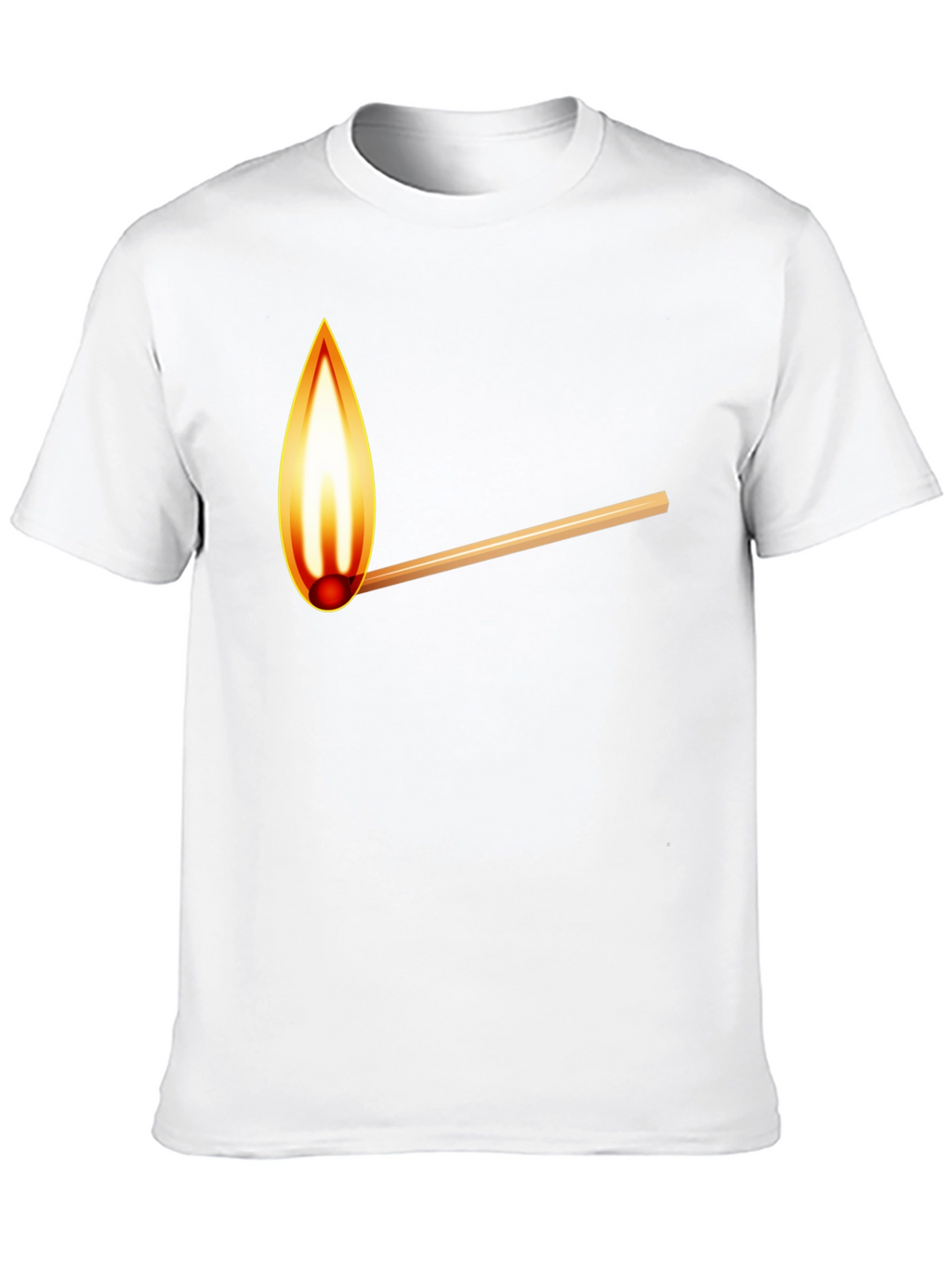 Burning Match Graphic T-Shirt - Casual Cool