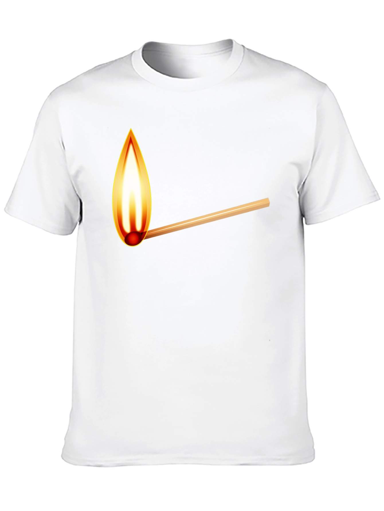Burning Match Graphic T-Shirt - Casual Cool