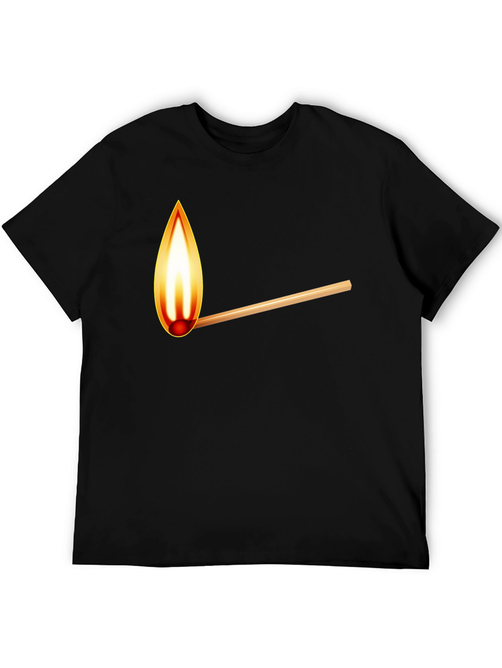 Burning Match Graphic T-Shirt - Casual Cool
