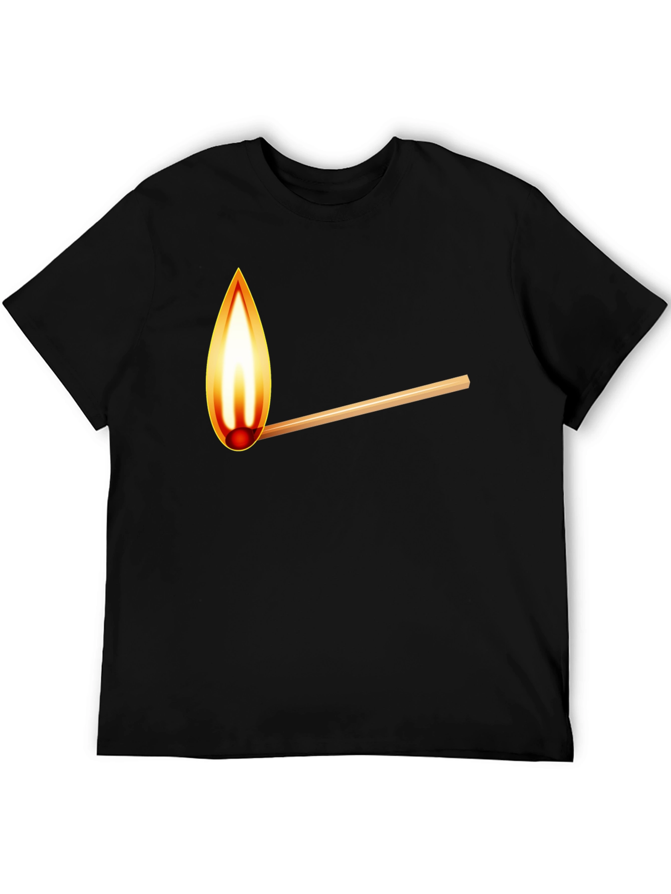 Burning Match Graphic T-Shirt - Casual Cool