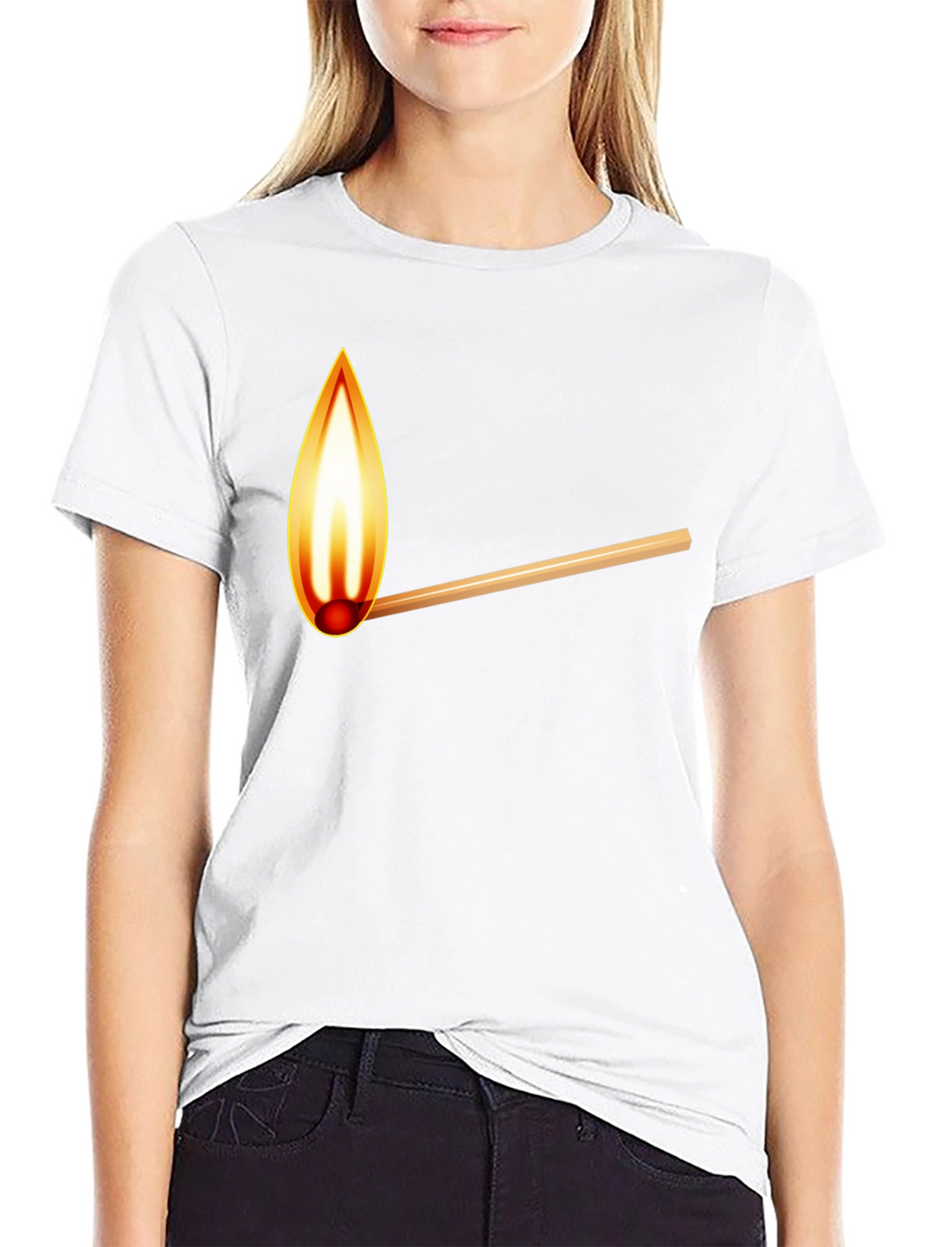 Burning Match Graphic T-Shirt - Casual Cool