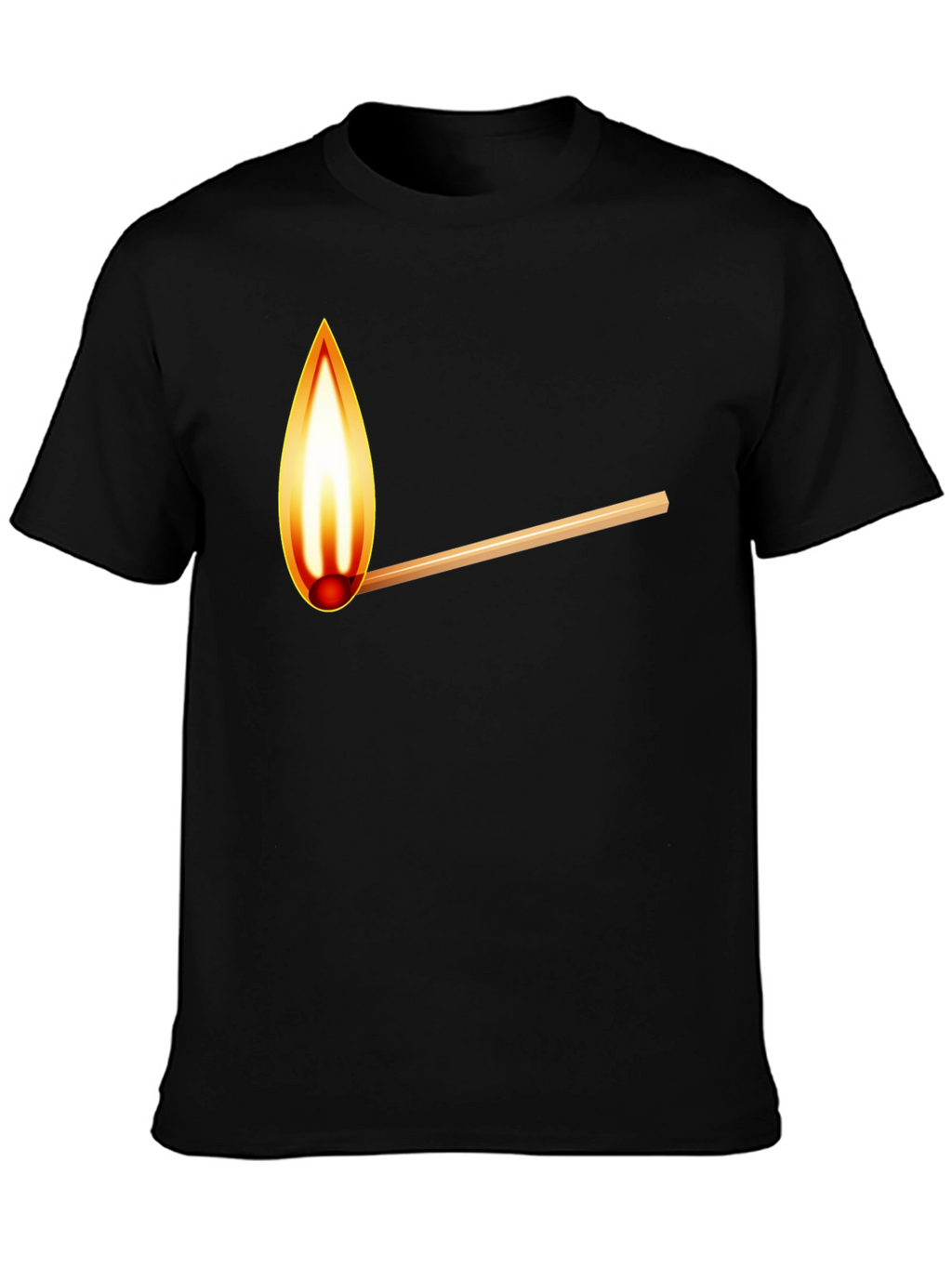 Burning Match Graphic T-Shirt - Casual Cool