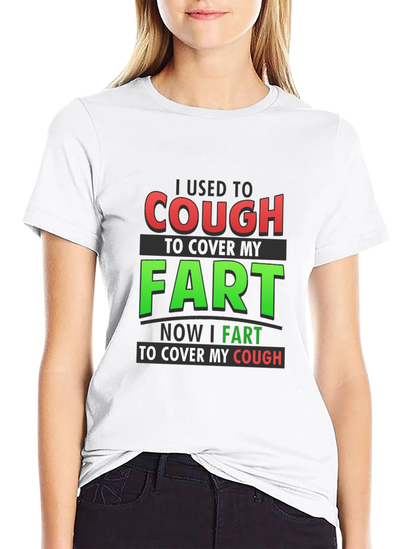 Cough to Cover Fart Graphic T-Shirt