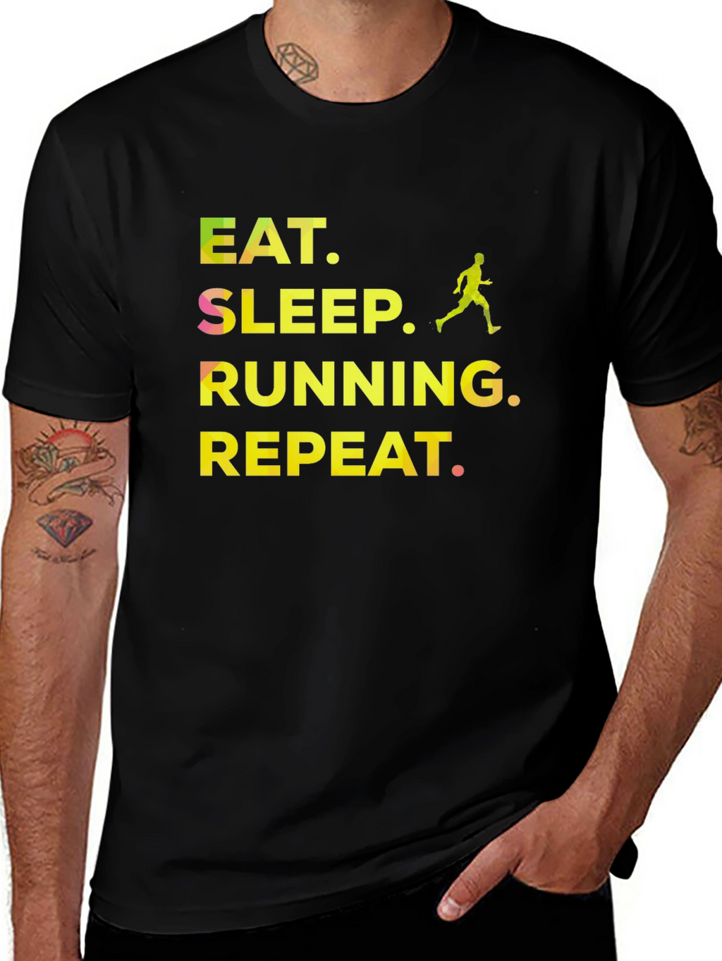 Eat Sleep Running Repeat T-Shirt