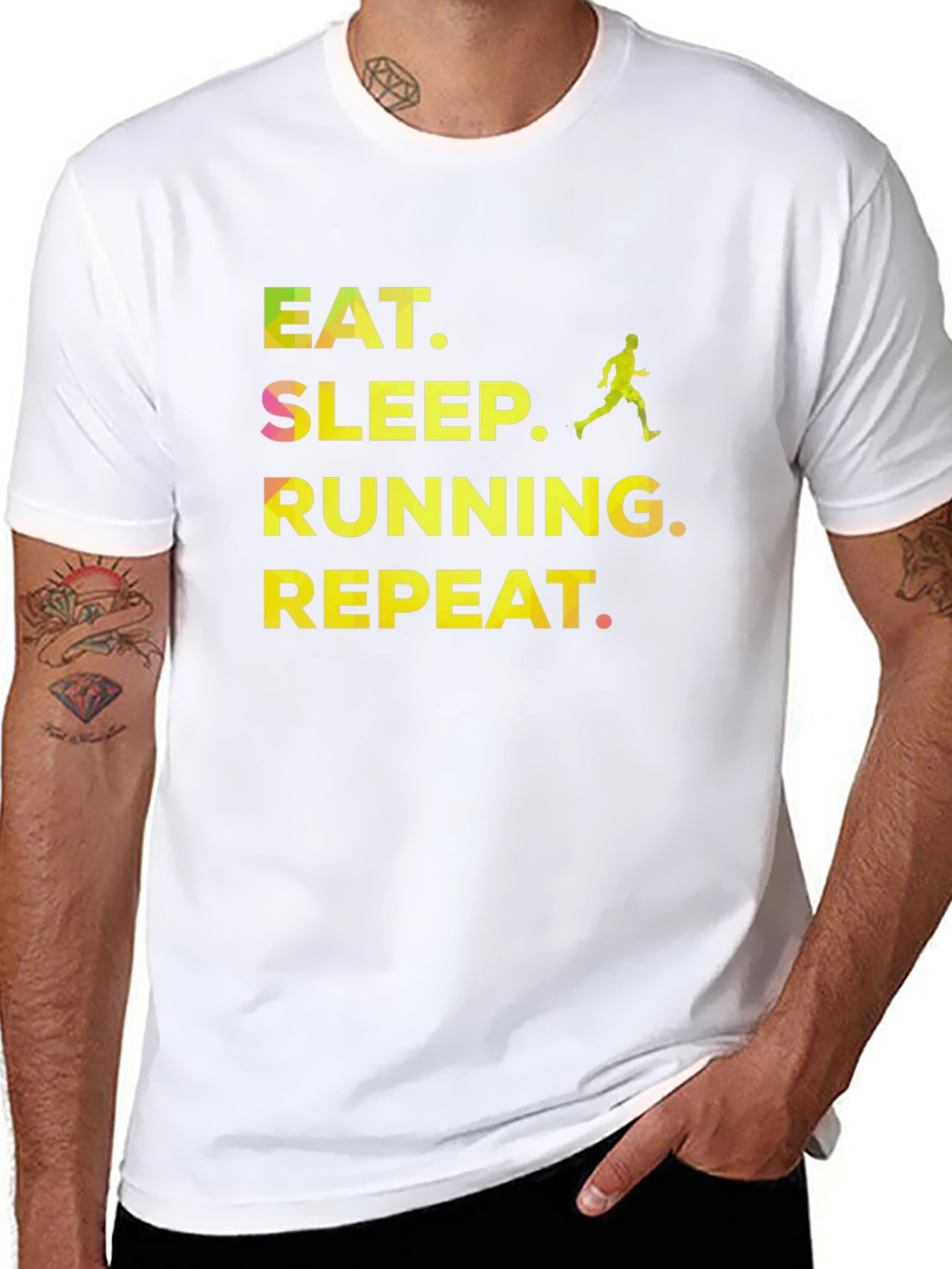 Eat Sleep Running Repeat T-Shirt