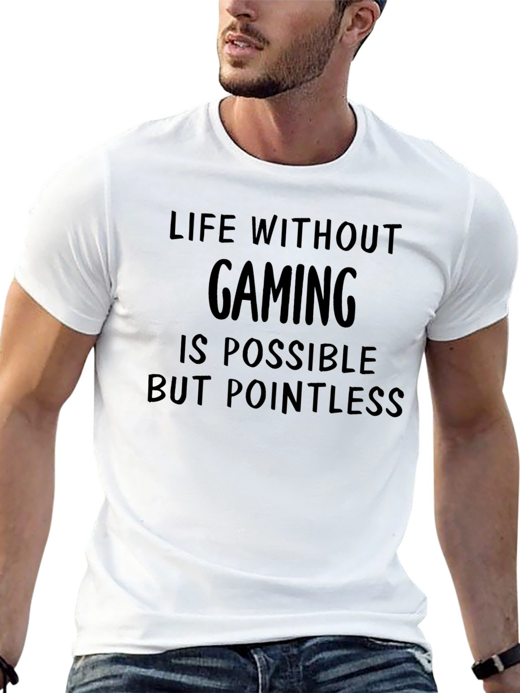 Gaming T-Shirt: Life Without Gaming is Pointless