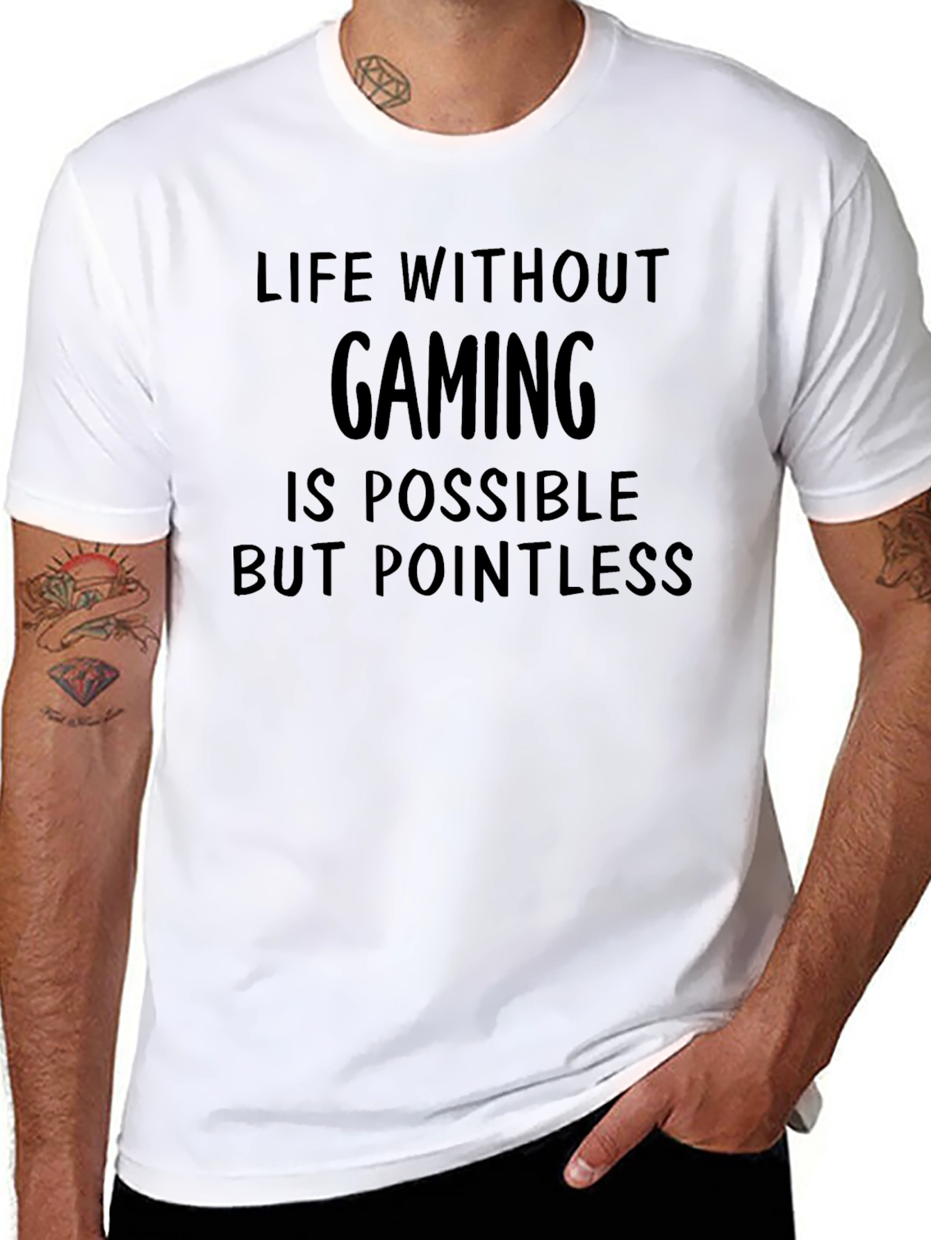 Gaming T-Shirt: Life Without Gaming is Pointless