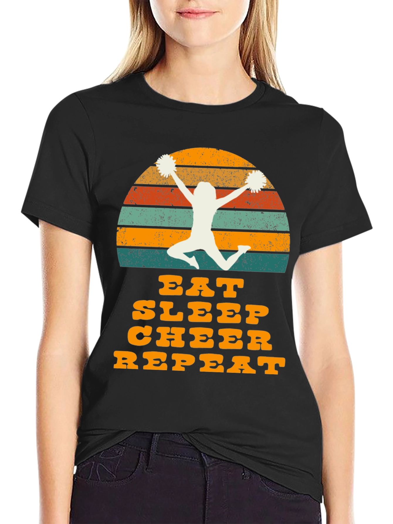 Eat Sleep Cheer Repeat T-Shirt