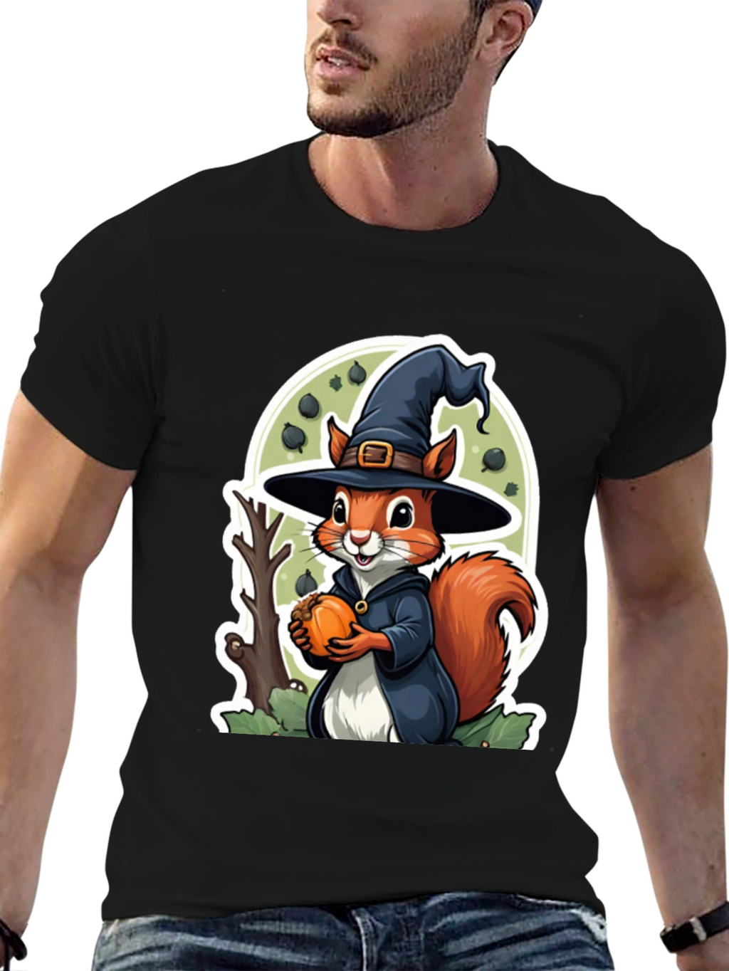 Halloween Squirrel Graphic Tee