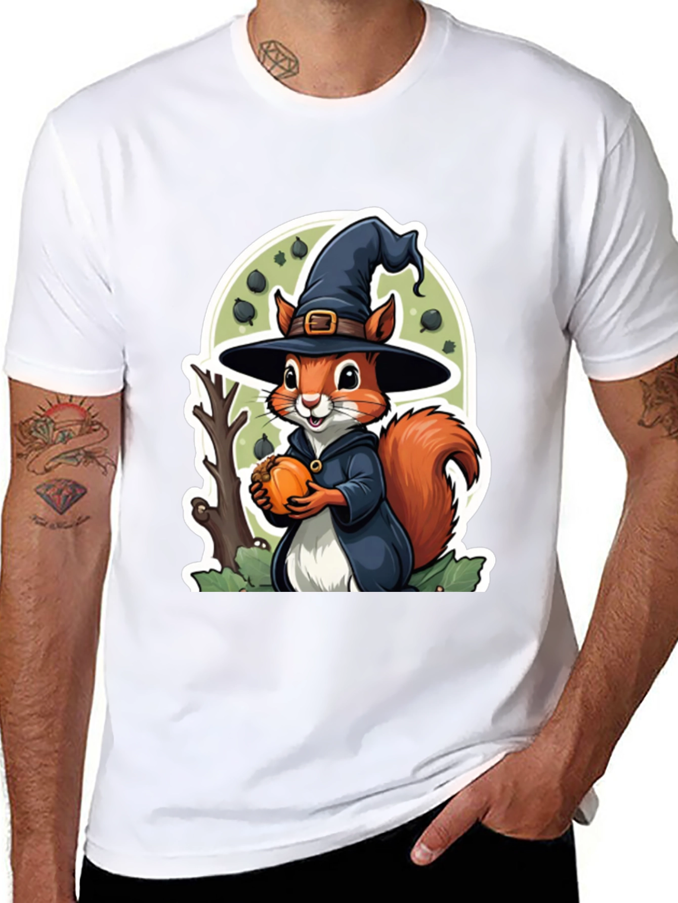 Halloween Squirrel Graphic Tee