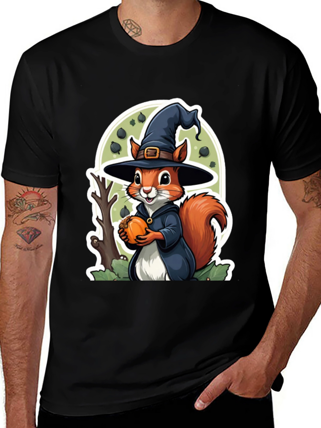 Halloween Squirrel Graphic Tee