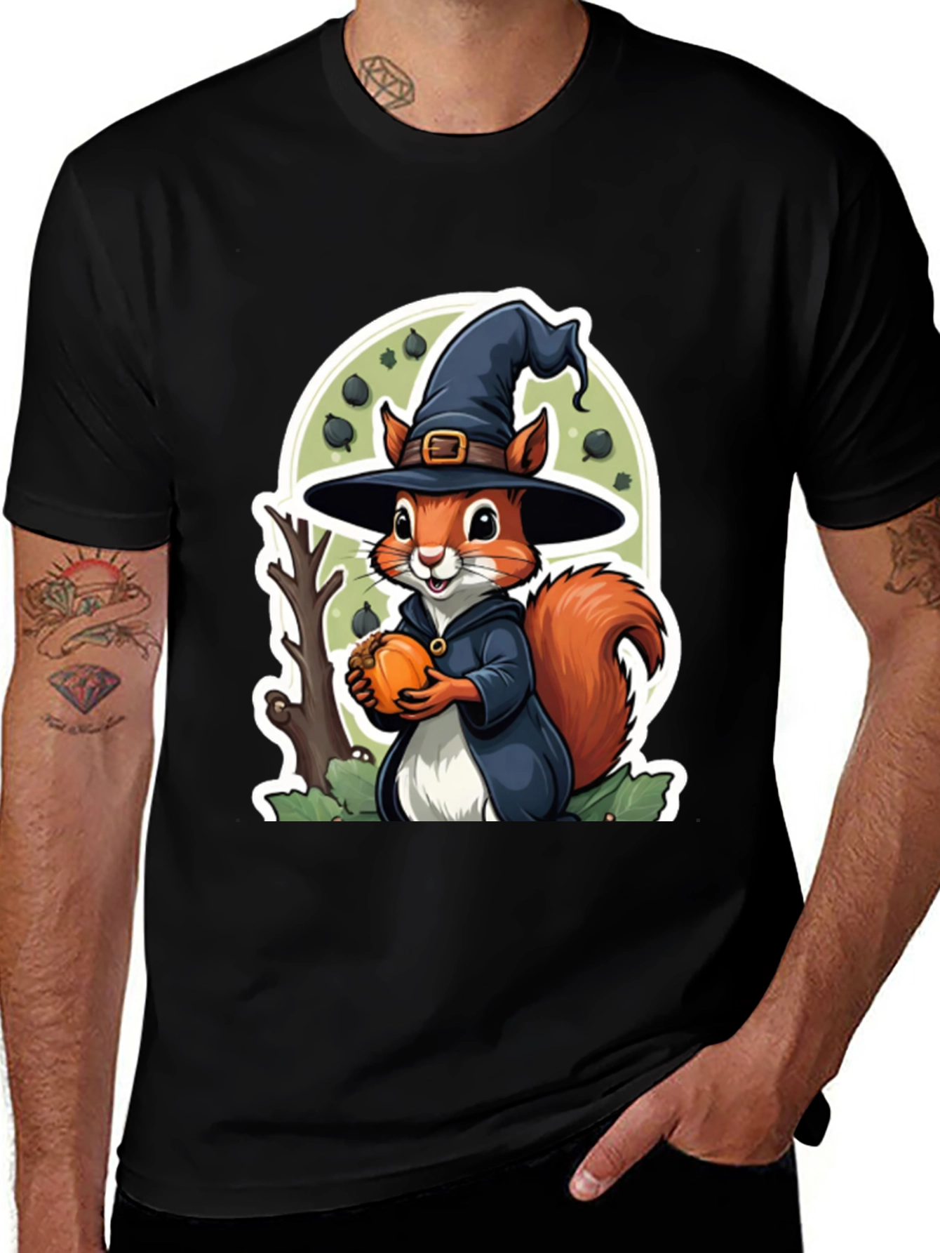 Halloween Squirrel Graphic Tee