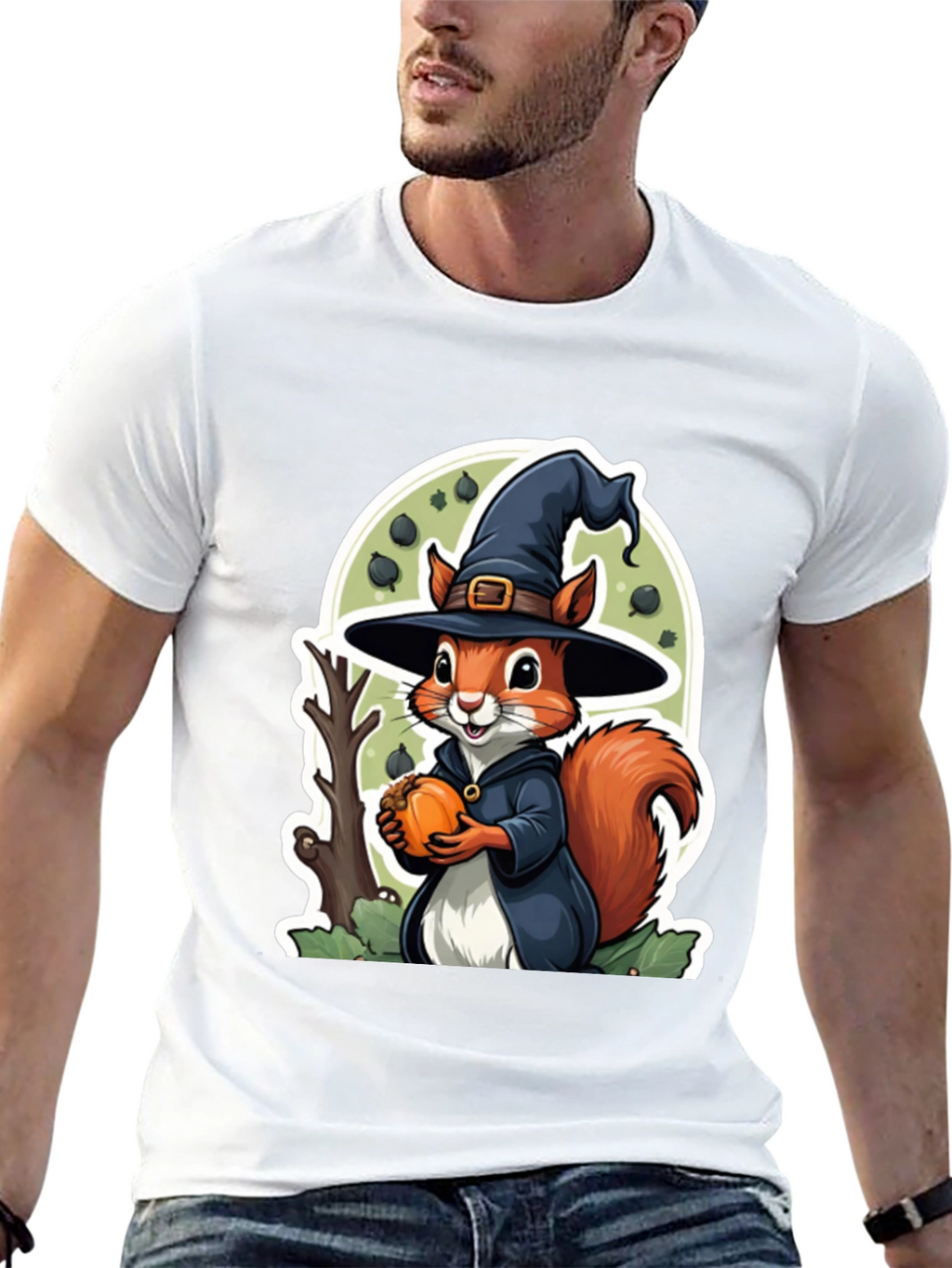 Halloween Squirrel Graphic Tee