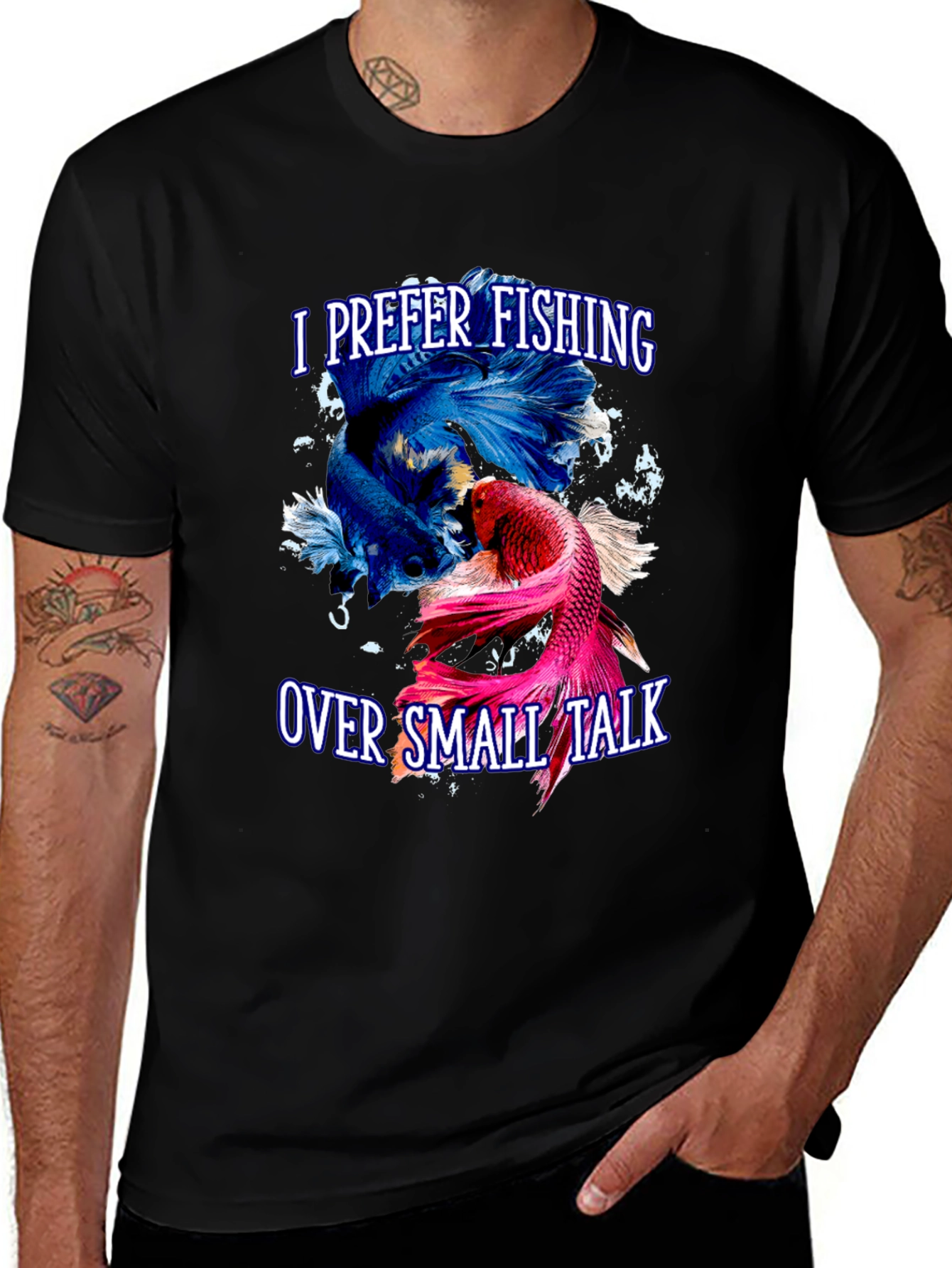 Fishing Over Small Talk T-Shirt - Angler Gift