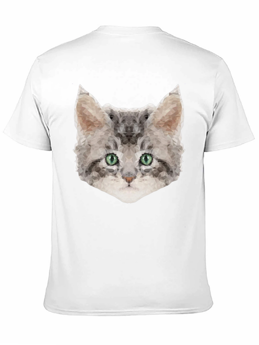 Geometric Cat Tee - Stylish Graphic T-Shirt