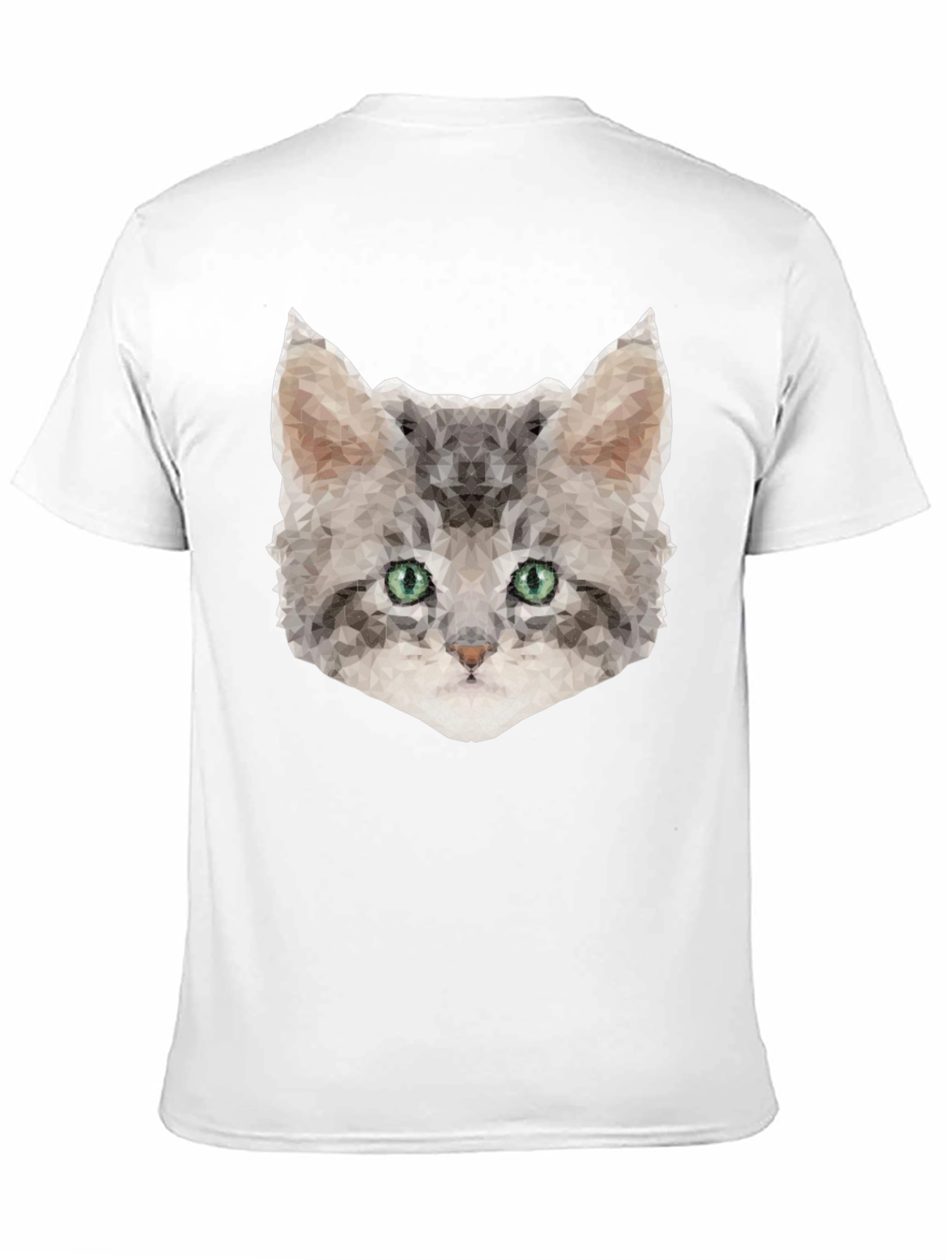 Geometric Cat Tee - Stylish Graphic T-Shirt