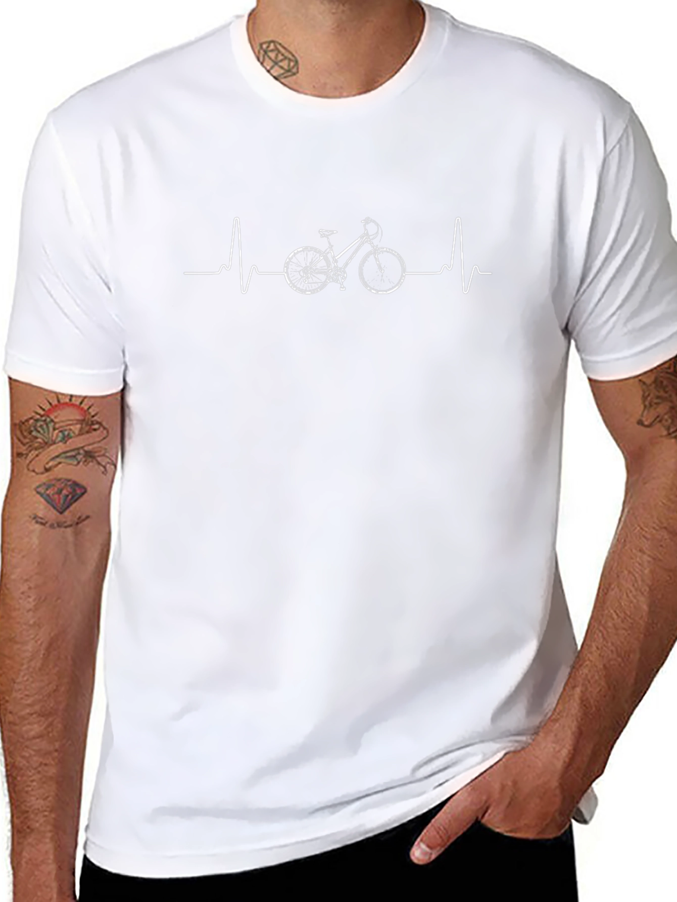 Cycling Heartbeat T-Shirt - Ride On!
