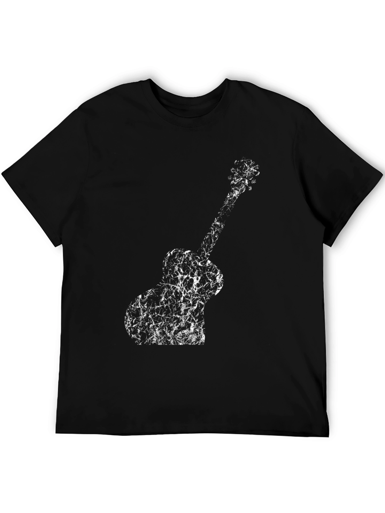 Guitar Graphic Black T-Shirt