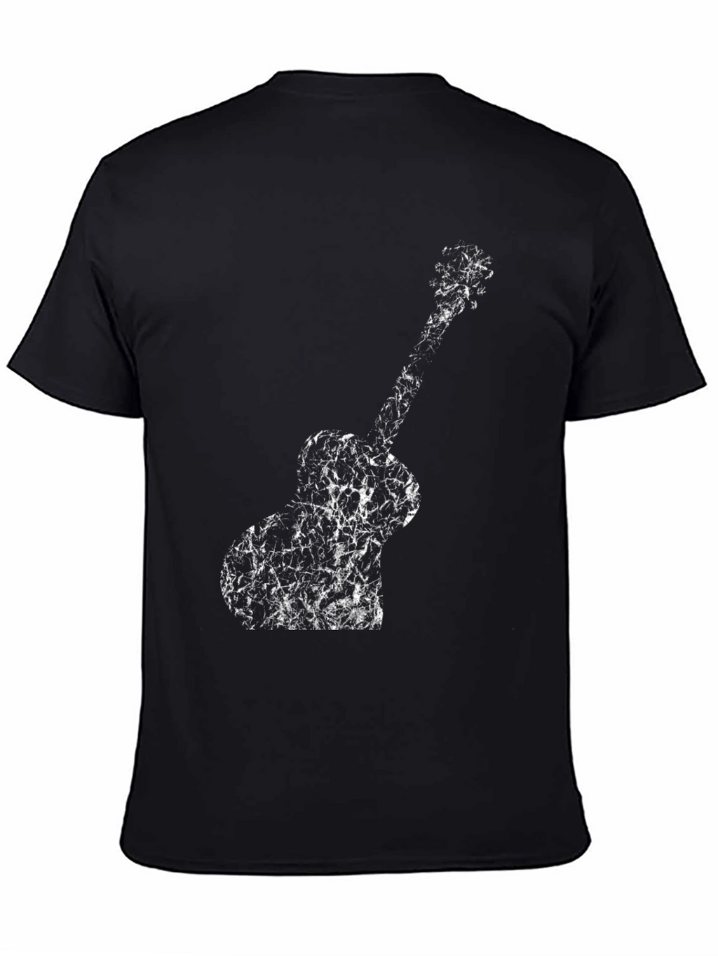 Guitar Graphic Black T-Shirt