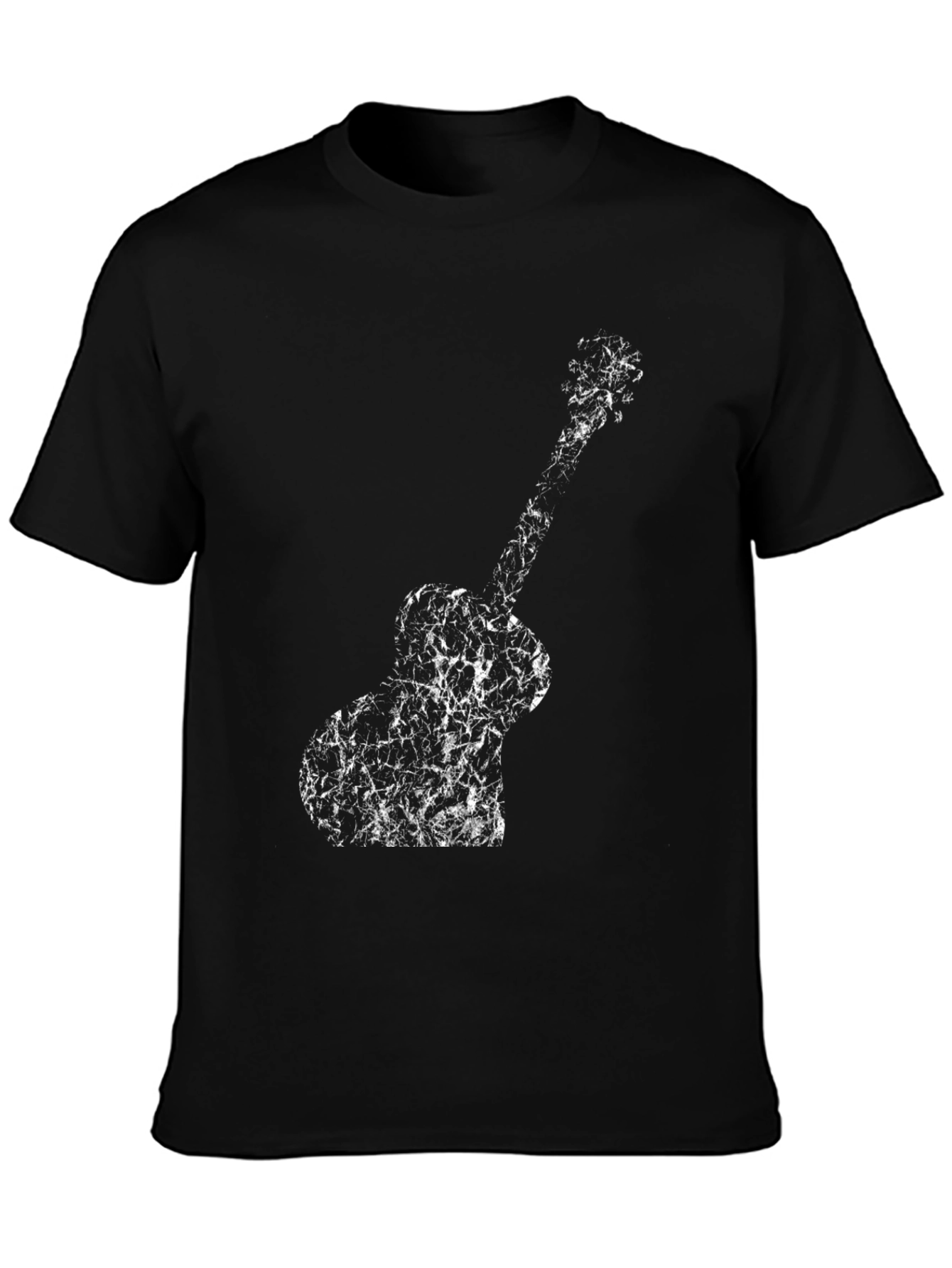 Guitar Graphic Black T-Shirt