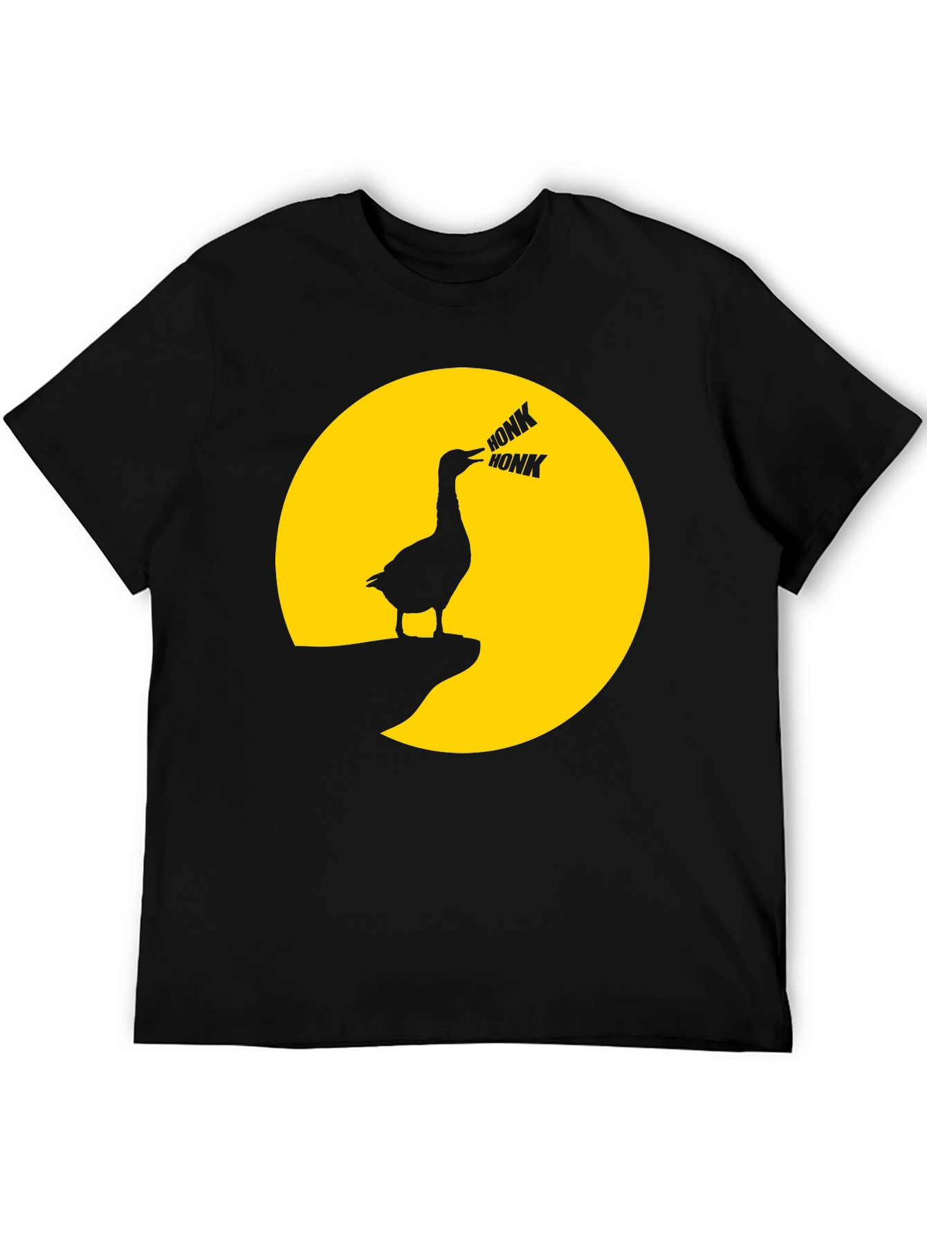 Honk Goose T-Shirt - Funny Moon Graphic Tee