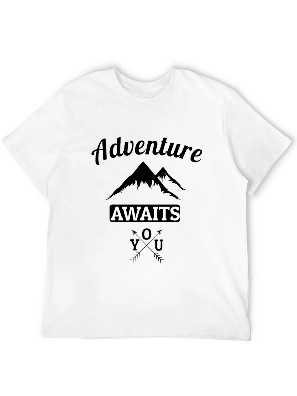 Adventure Awaits Graphic Tee - Black