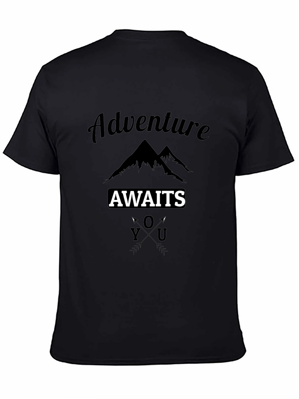 Adventure Awaits Graphic Tee - Black
