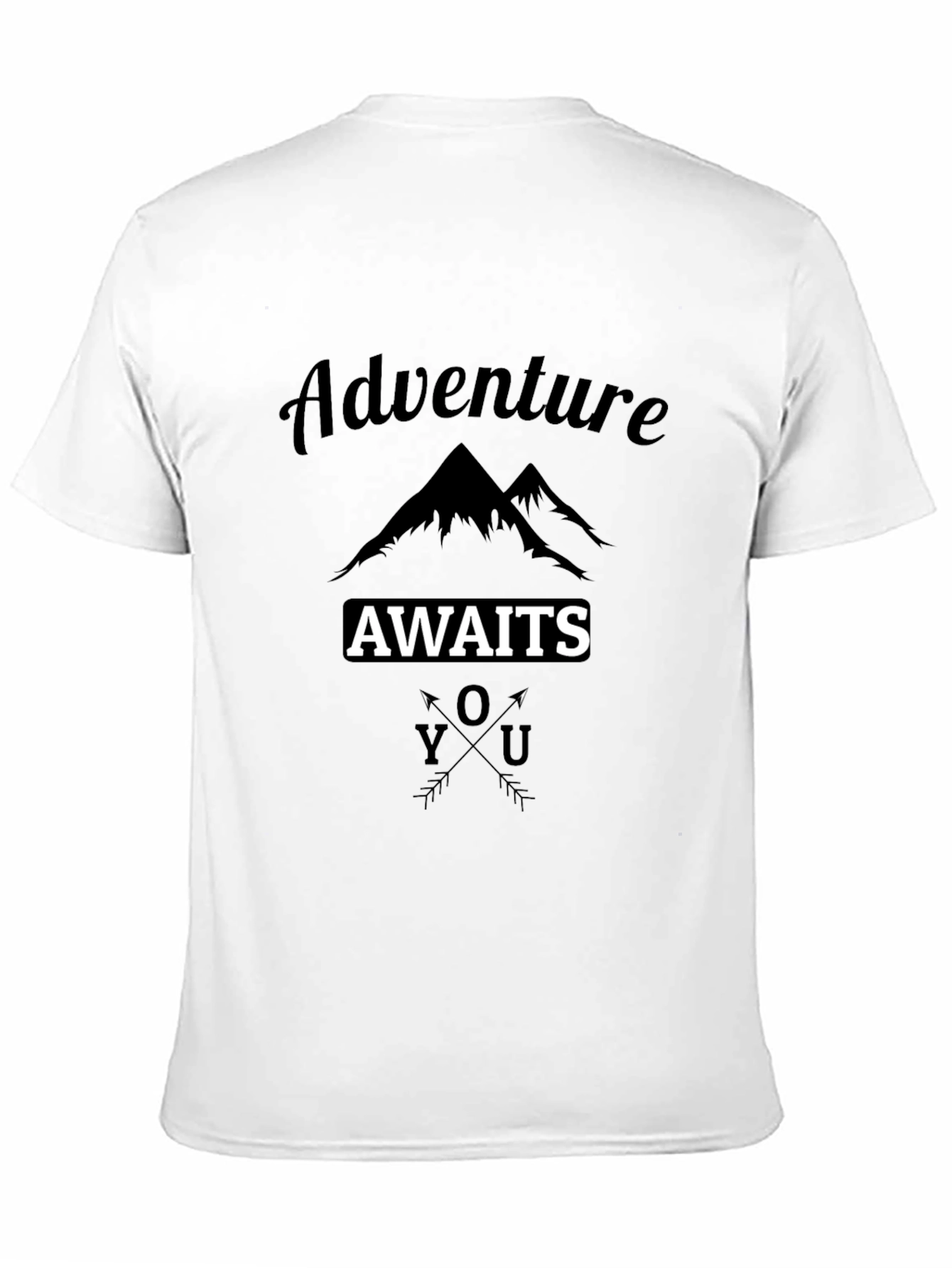 Adventure Awaits Graphic Tee - Black