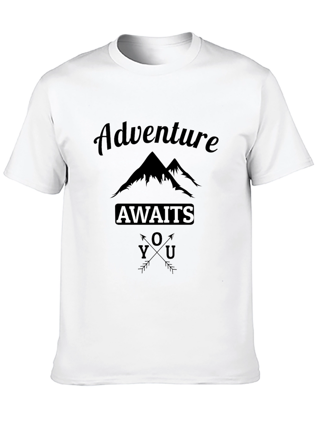 Adventure Awaits Graphic Tee - Black