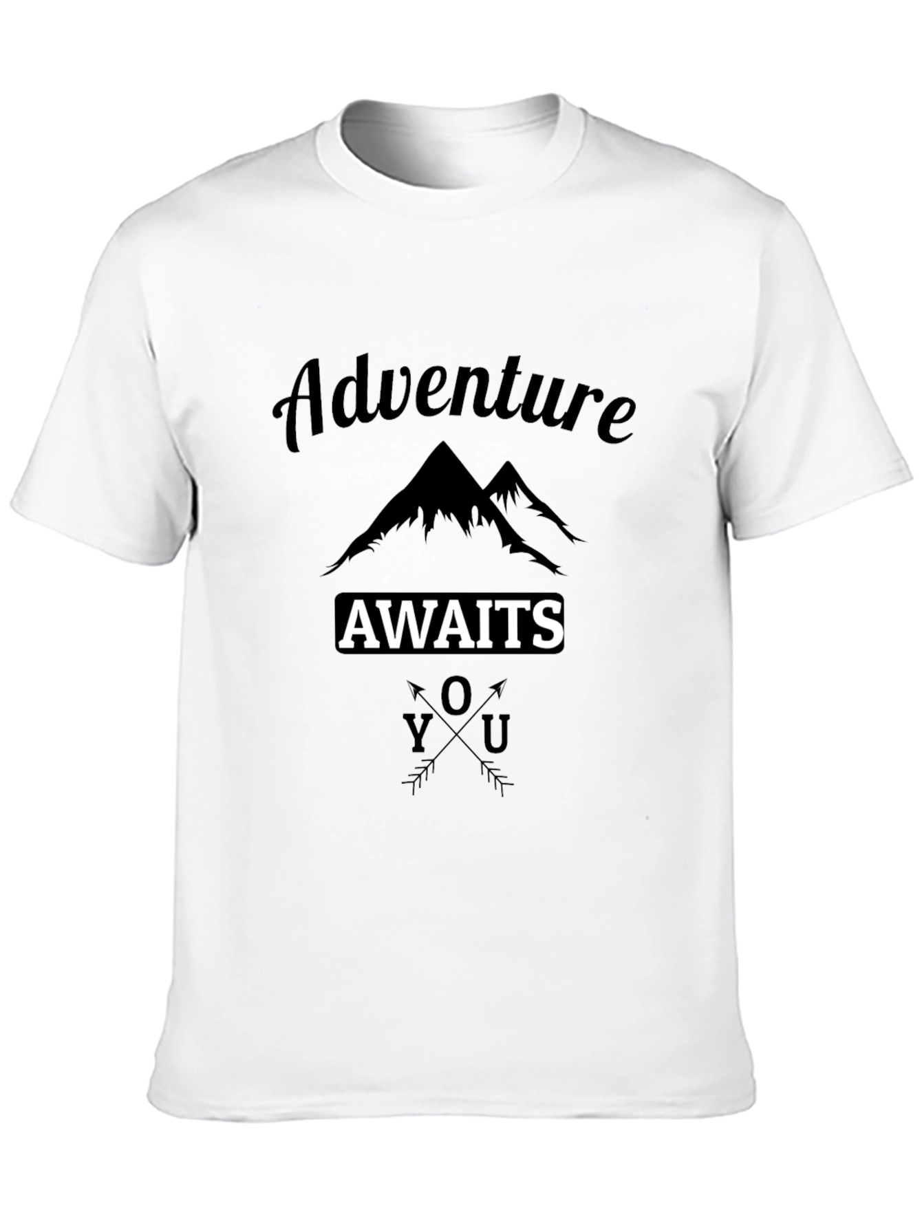 Adventure Awaits Graphic Tee - Black