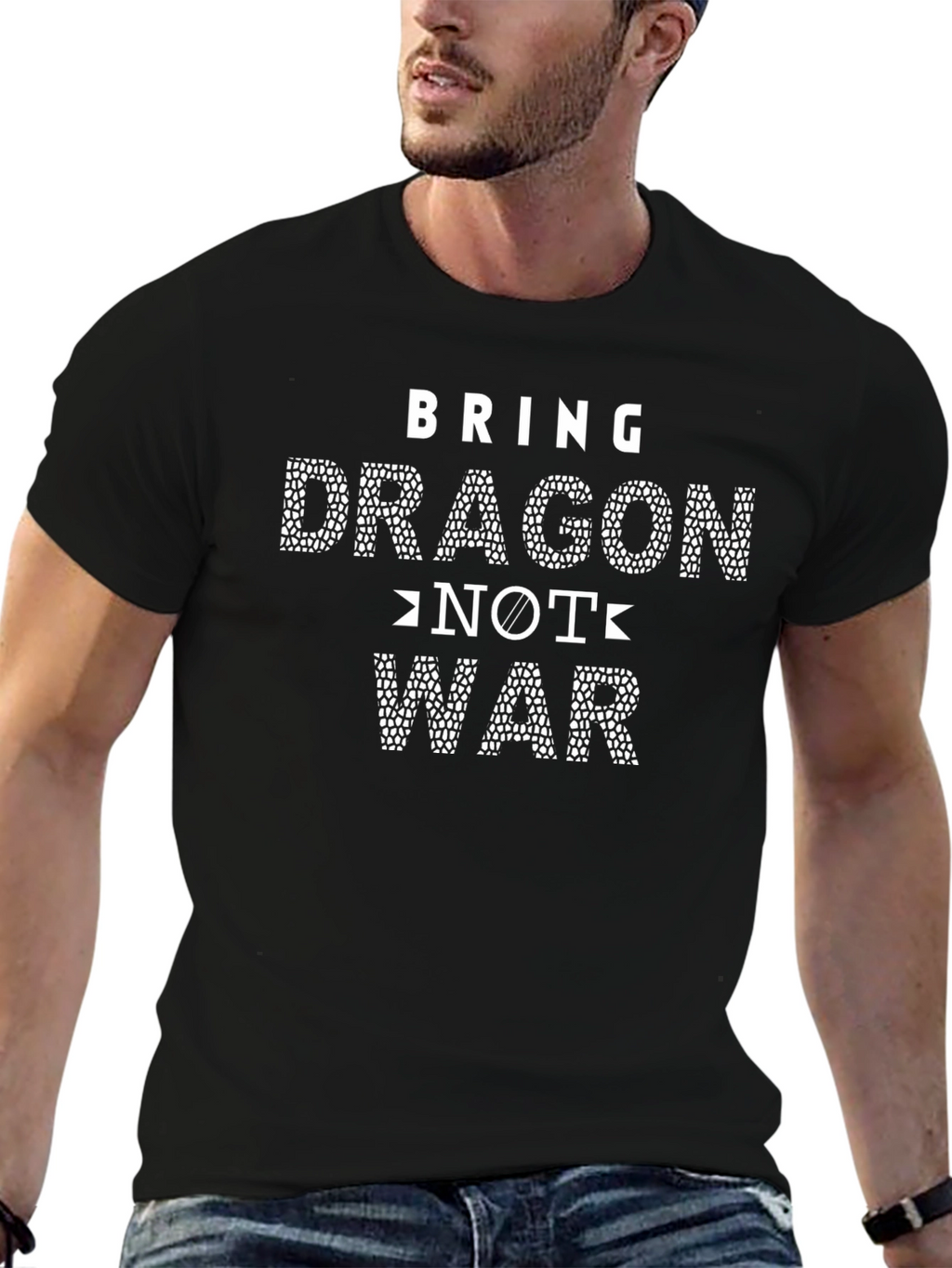 Bring Dragon Not War Graphic Tee