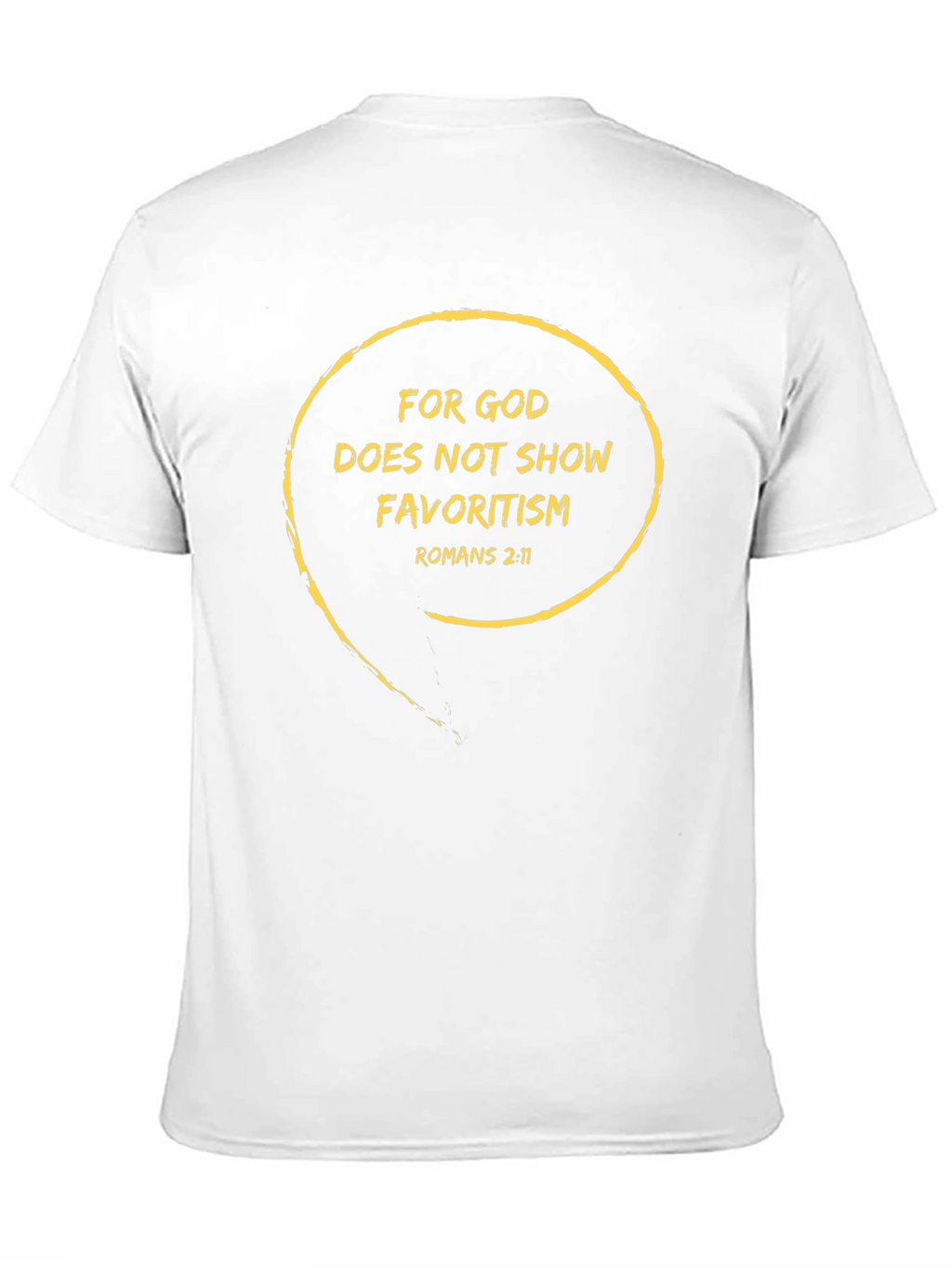 Faith-Based Black Tee: Romans 2:11