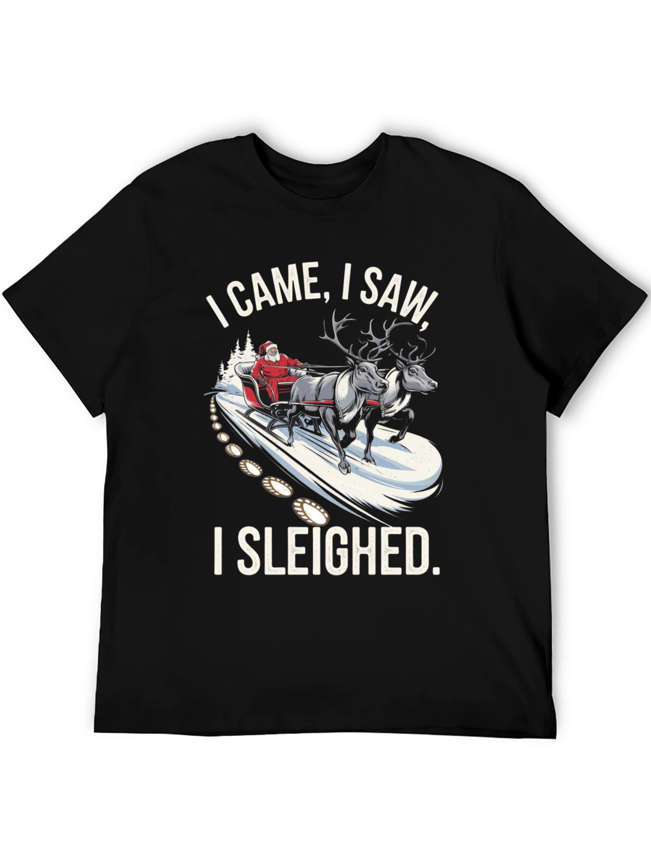 I Came I Saw I Sleighed Christmas T-Shirt