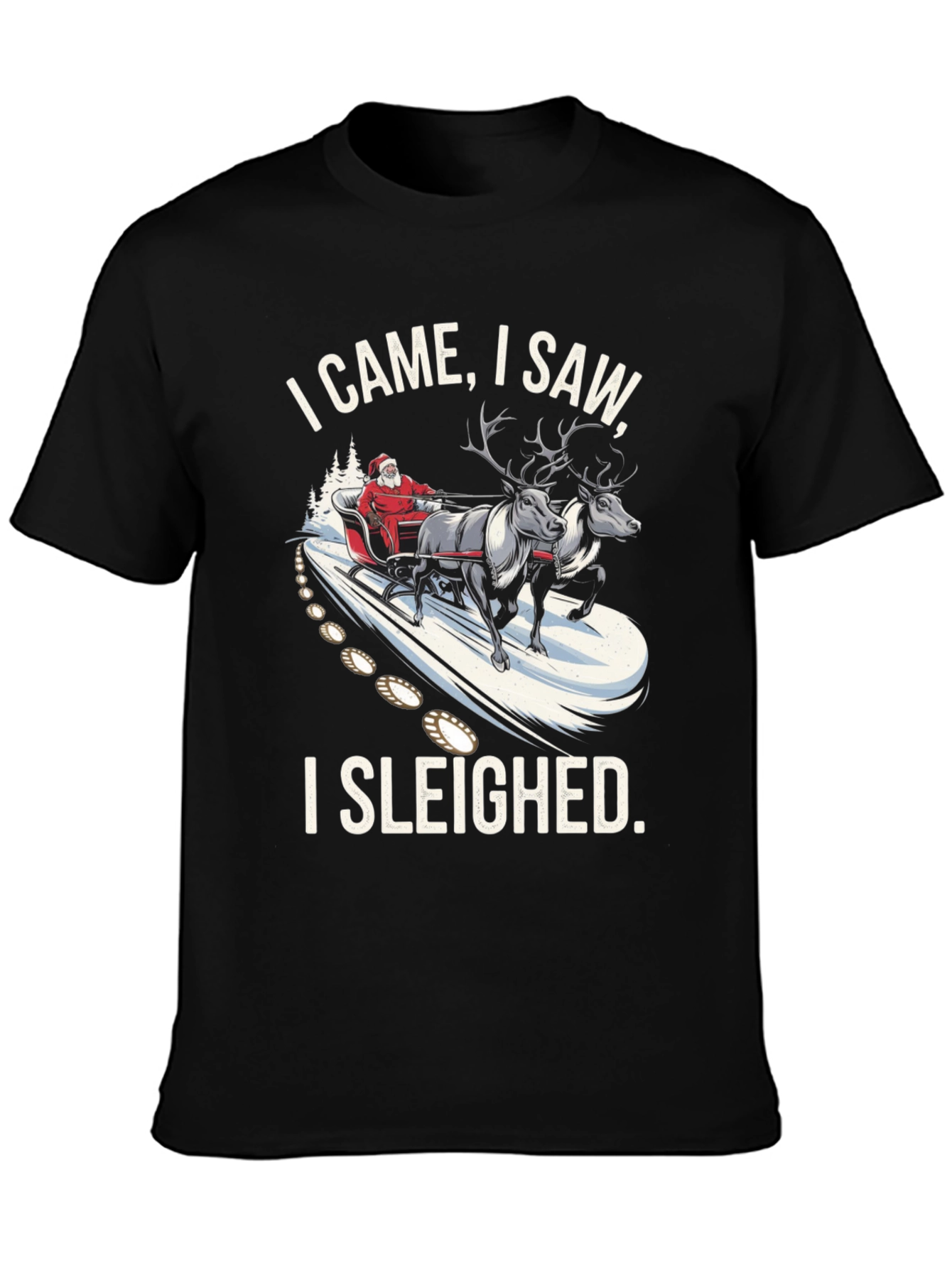 I Came I Saw I Sleighed Christmas T-Shirt