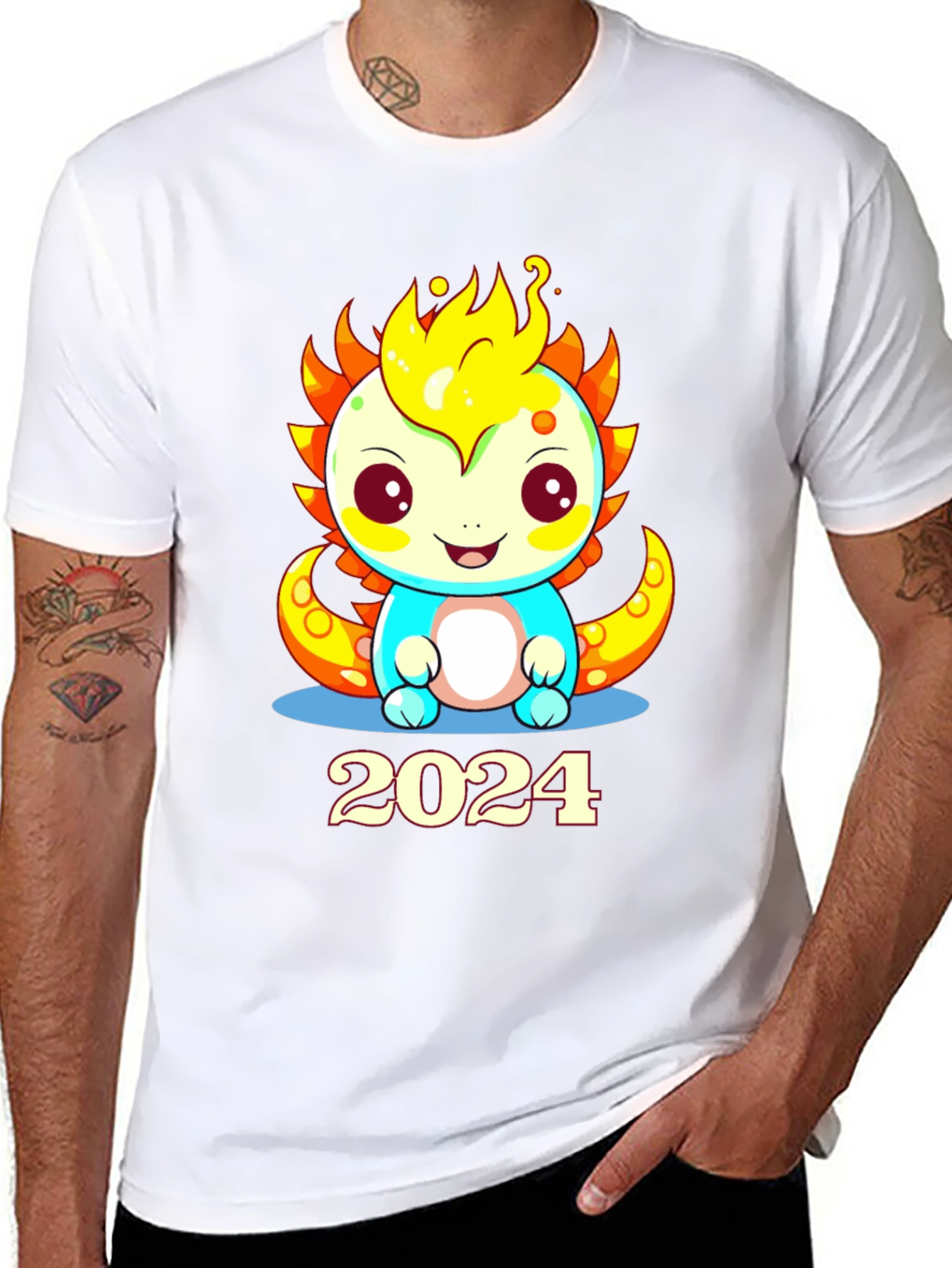 Cute Axolotl 2024 T-Shirt