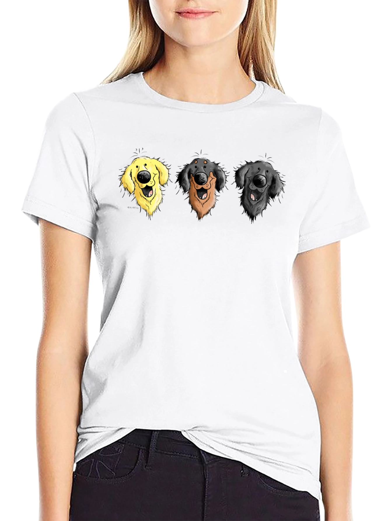 Funny Dog Breed Cartoon Graphic Tee