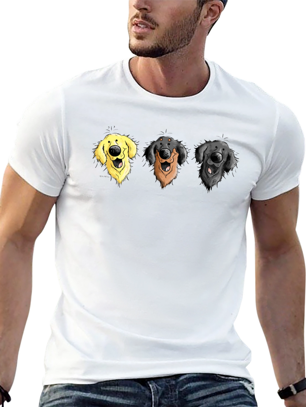 Funny Dog Breed Cartoon Graphic Tee