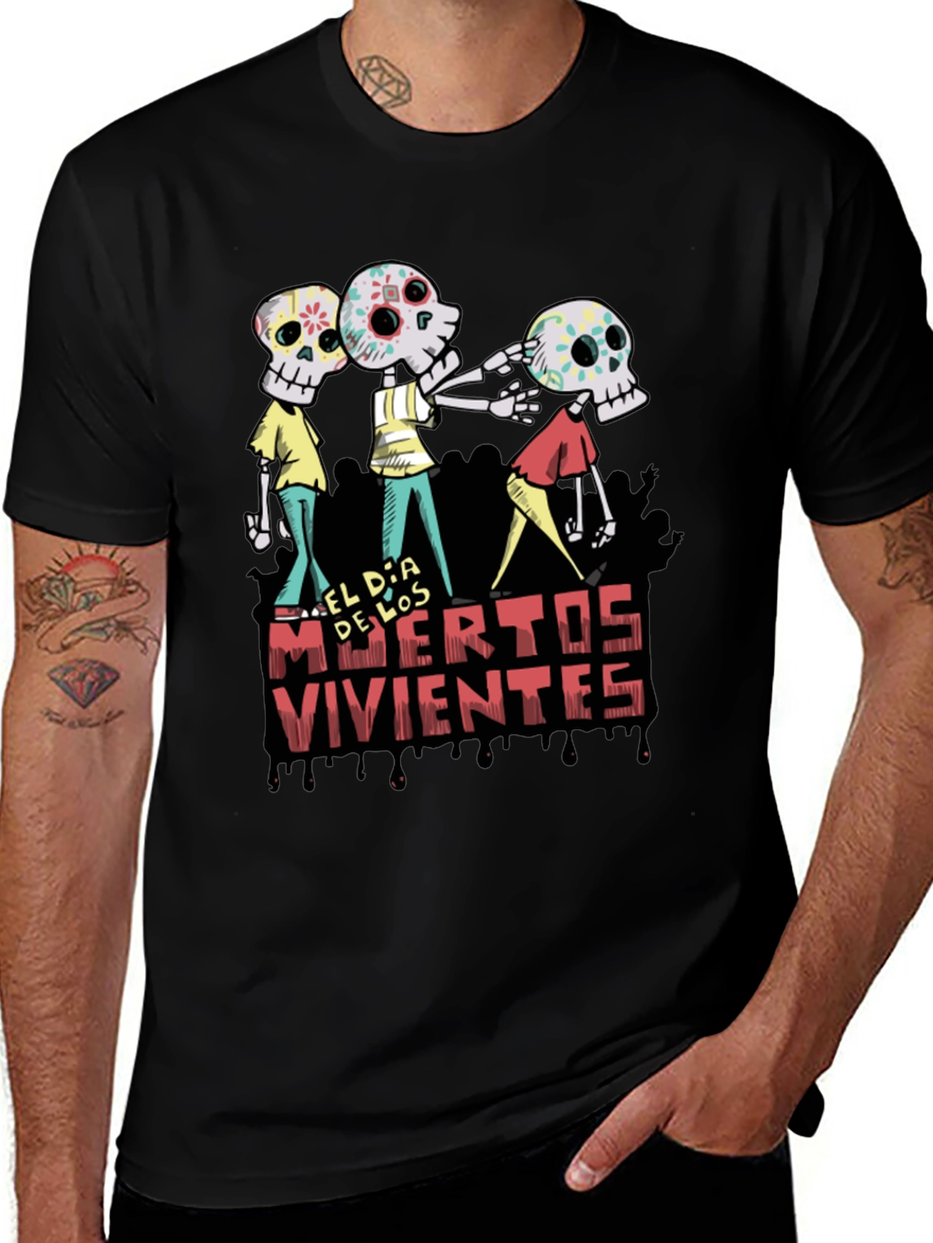Dia de los Muertos Shirt - Sugar Skull Tee