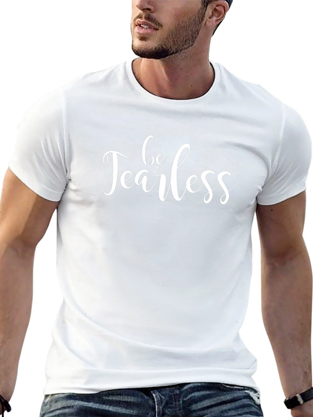 Be Fearless Black Graphic Tee