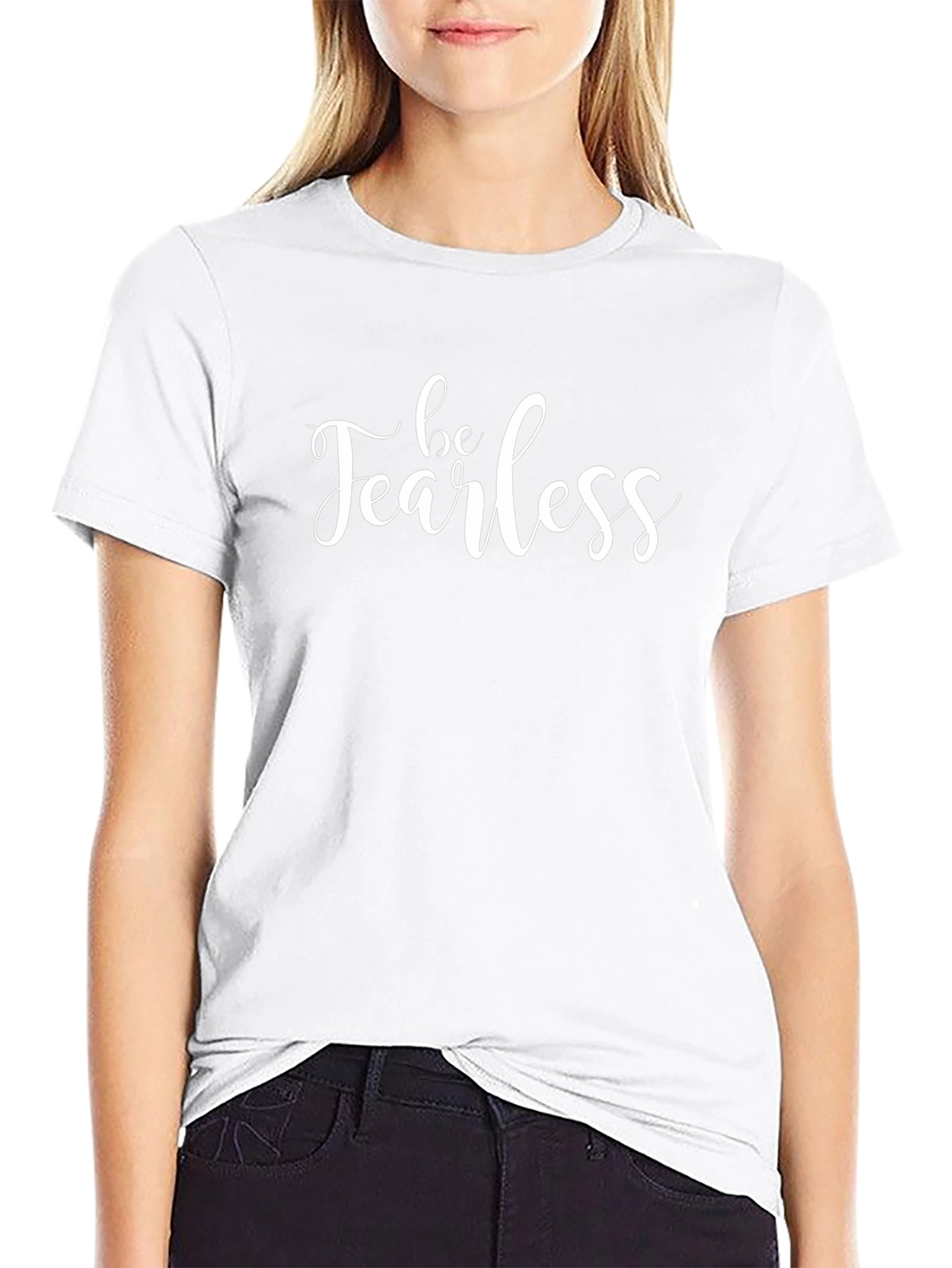 Be Fearless Black Graphic Tee