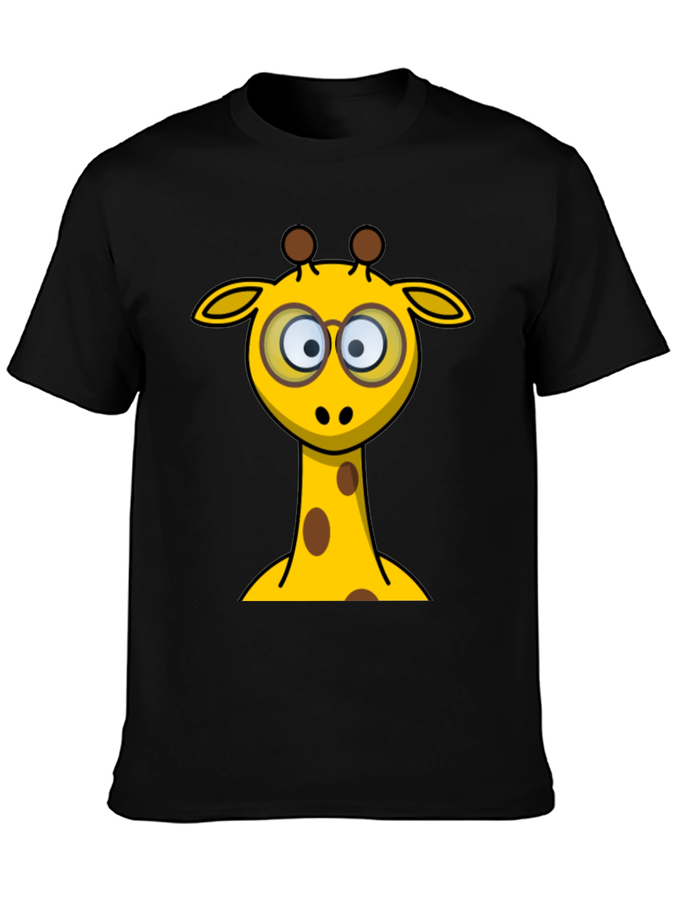 Giraffe Nerd T-Shirt - Cartoon Animal Graphic Tee