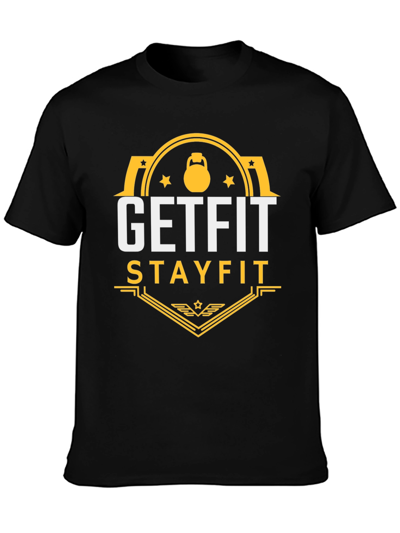 Get Fit Stay Fit Graphic T-Shirt | Gym Motivation Tee