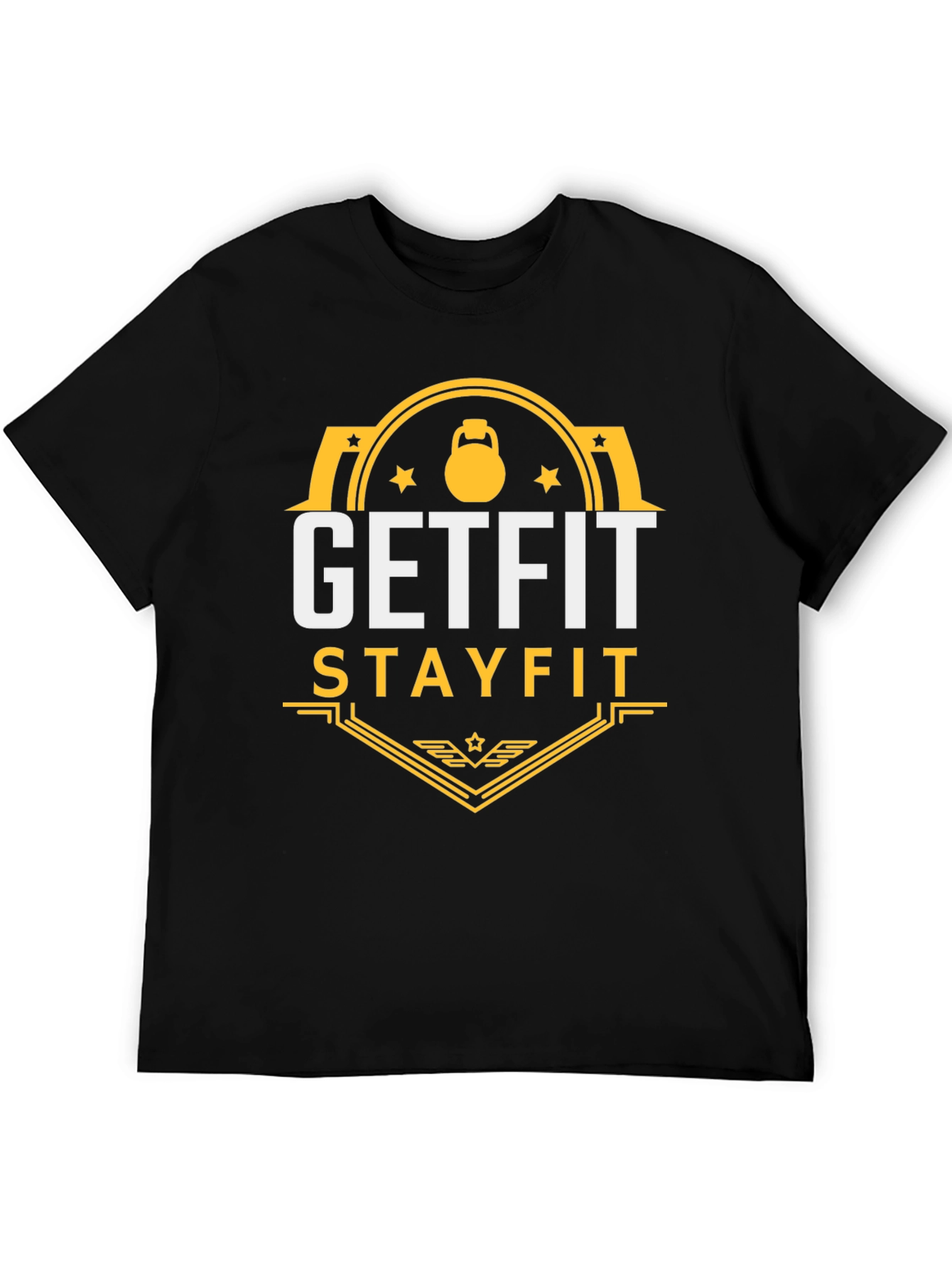 Get Fit Stay Fit Graphic T-Shirt | Gym Motivation Tee
