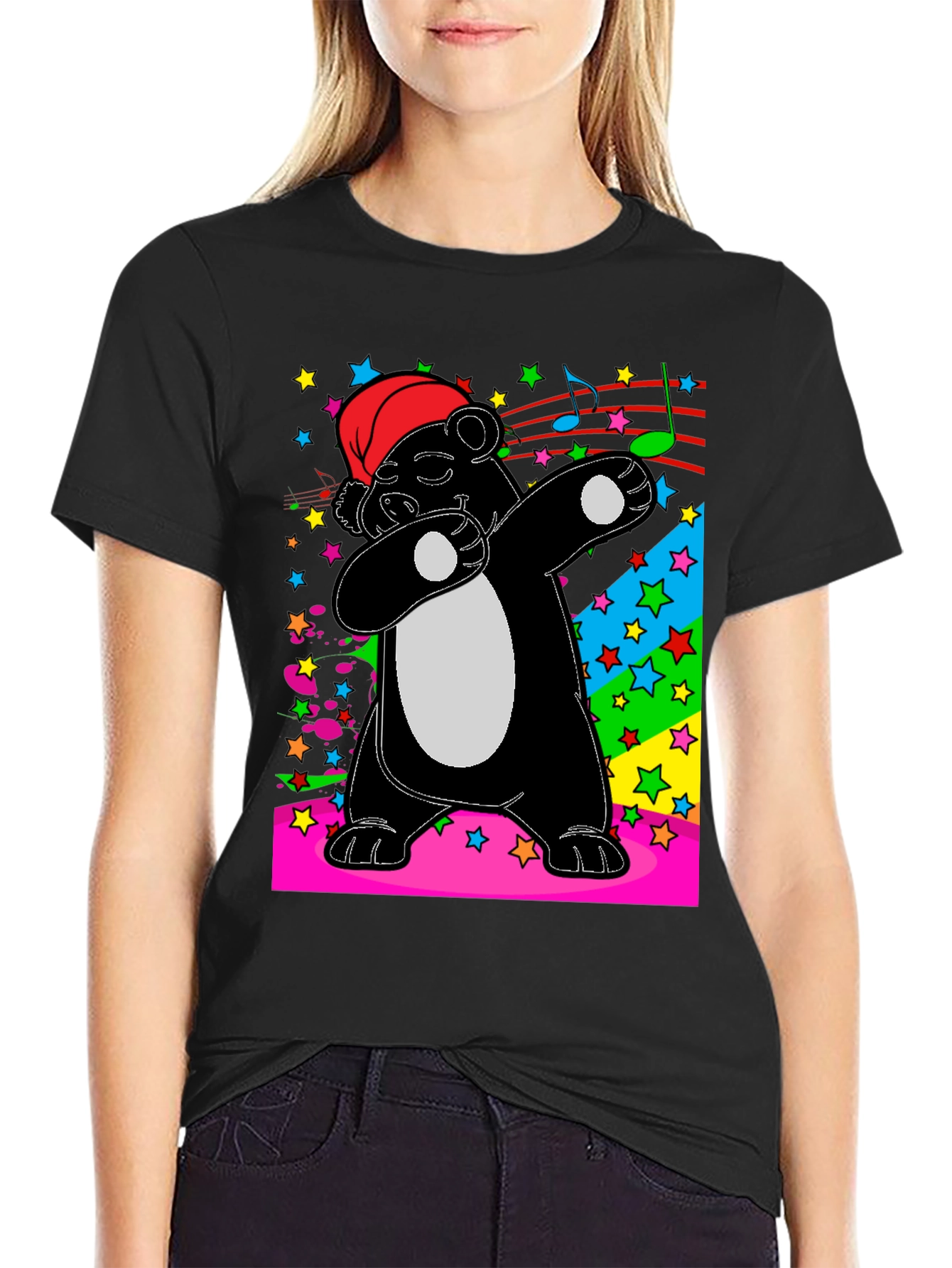 Dabbing Panda T-Shirt - Fun Holiday Tee