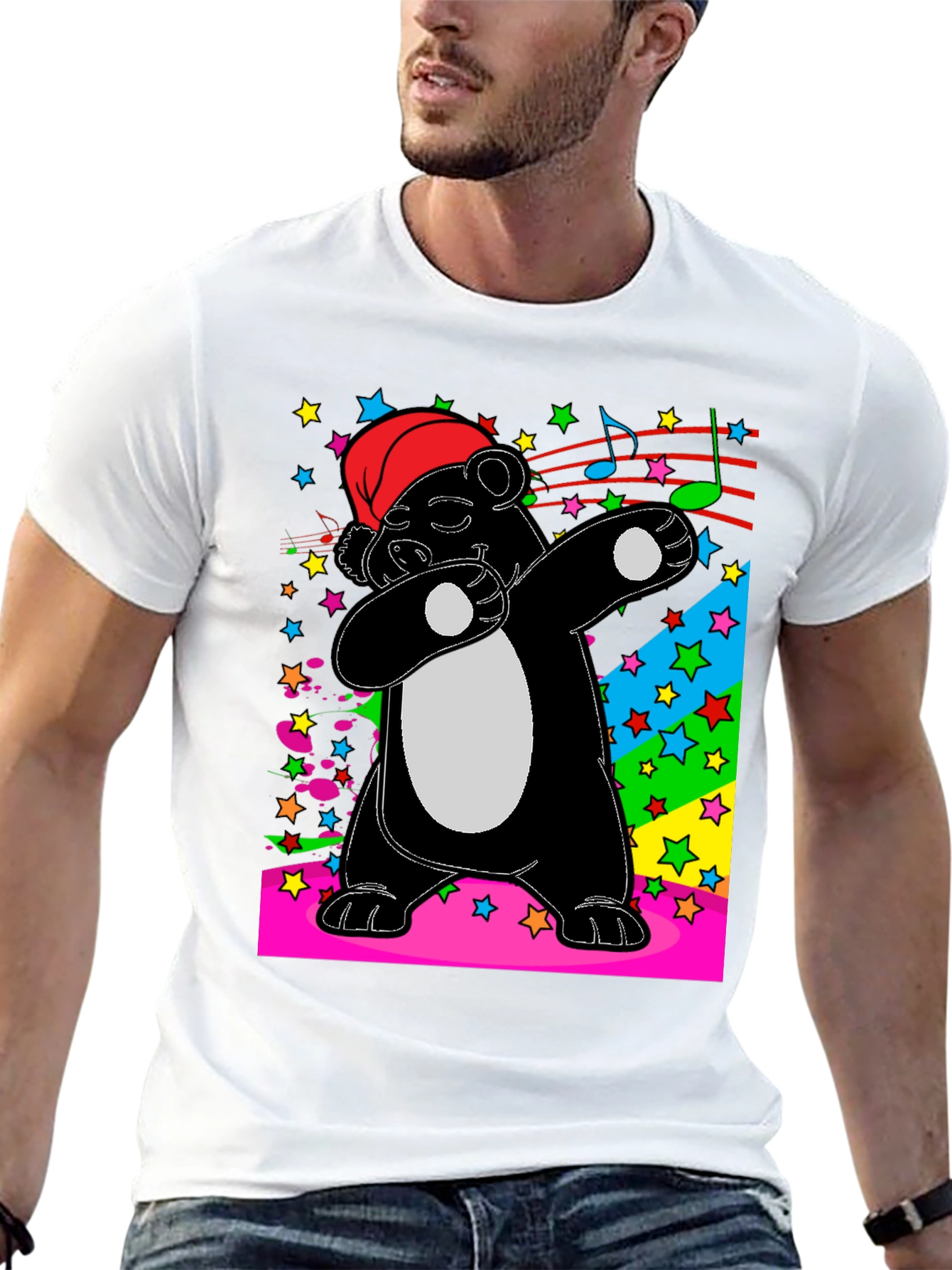 Dabbing Panda T-Shirt - Fun Holiday Tee