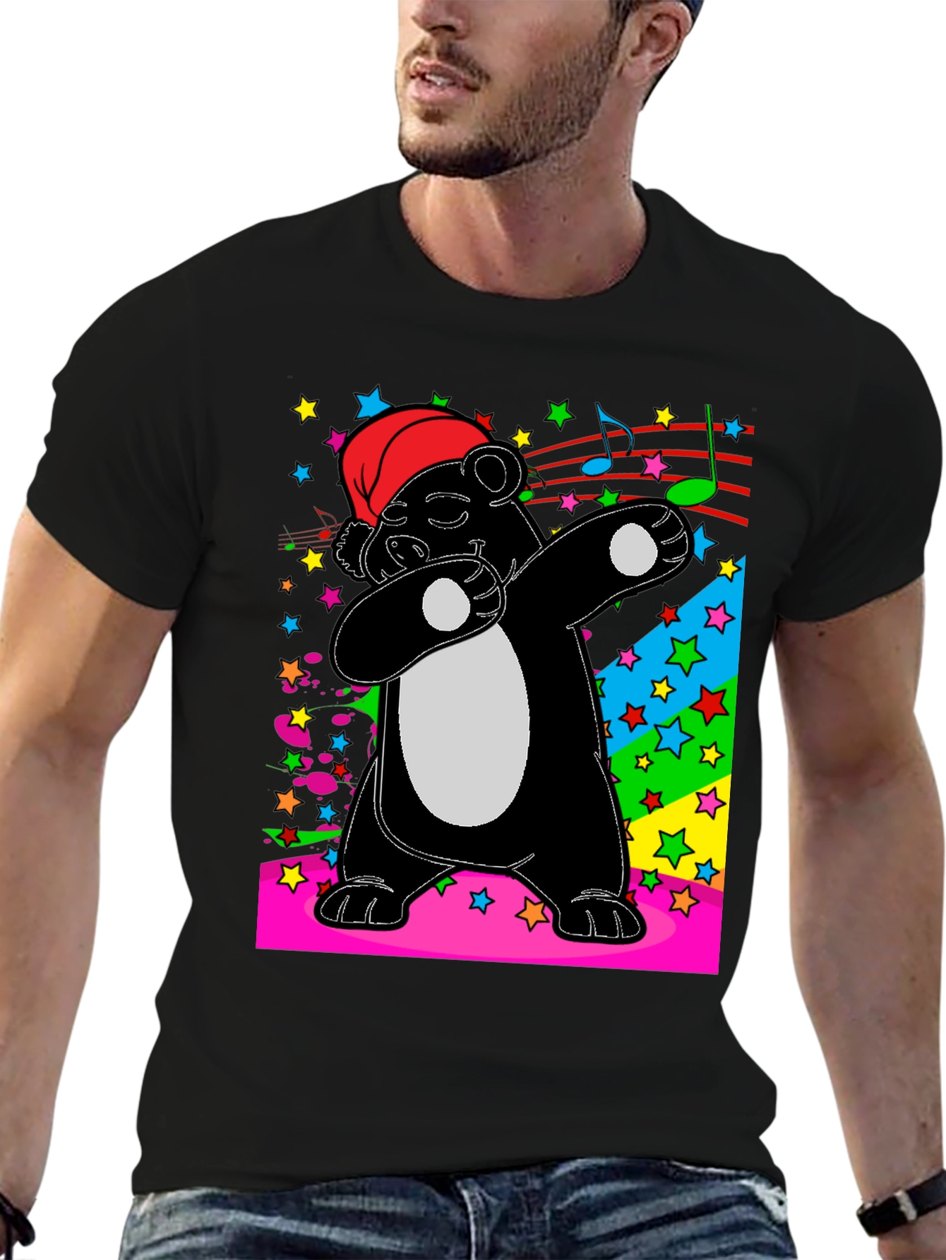 Dabbing Panda T-Shirt - Fun Holiday Tee