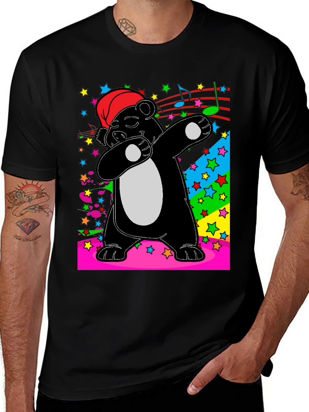 Dabbing Panda T-Shirt - Fun Holiday Tee